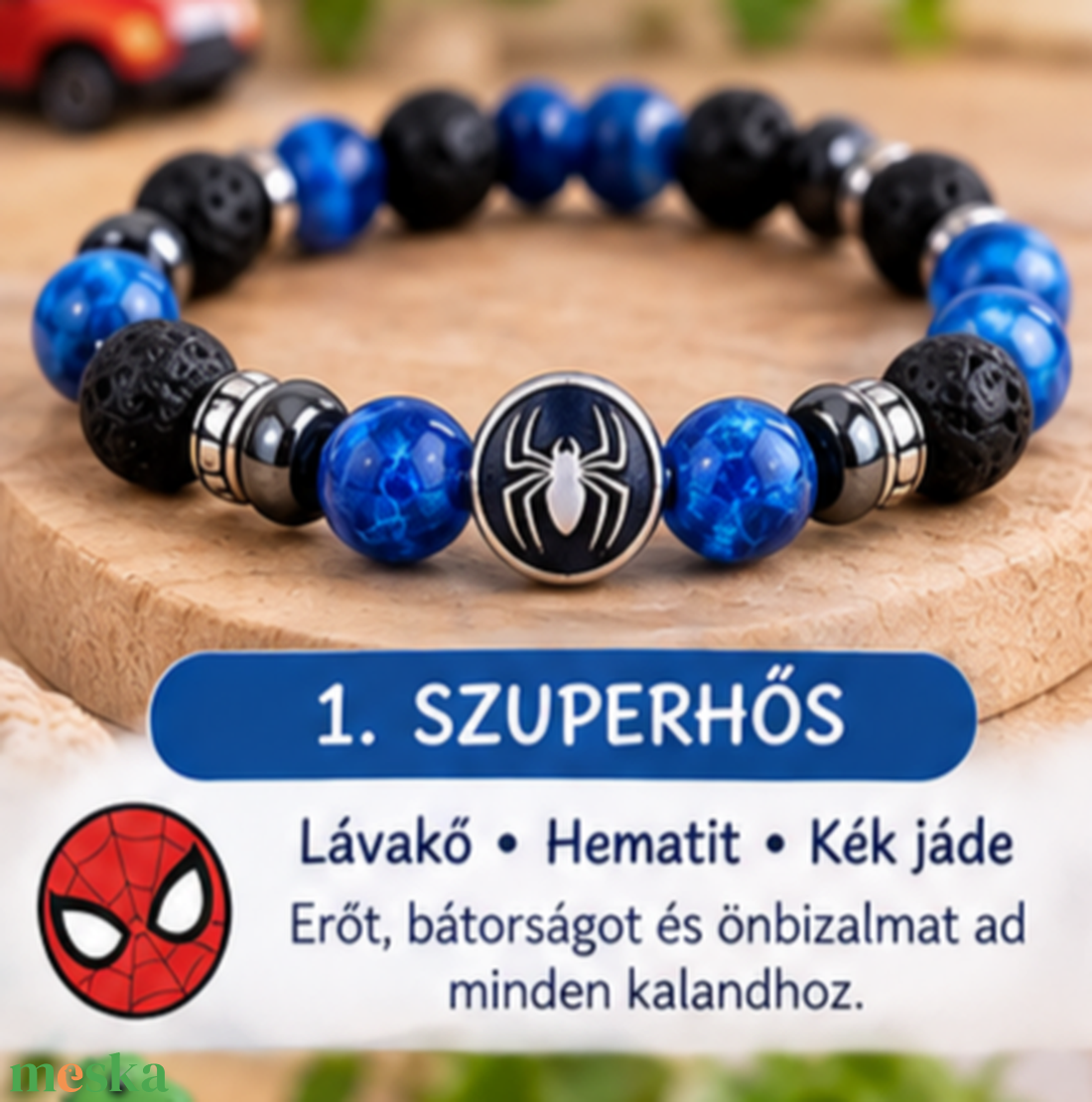  1. Szuperhős � gyerek karkötő - ékszer - karkötő - ásványkarkötő - Meska.hu