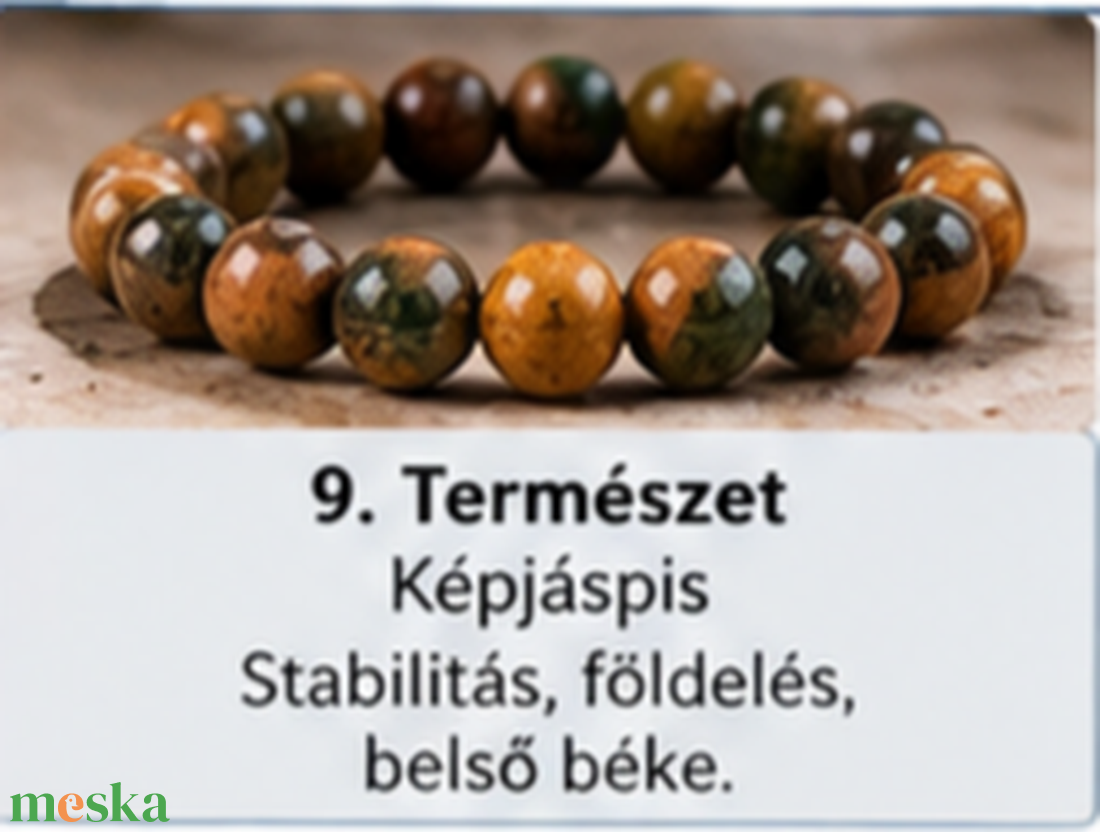  9. Természet � Képjáspis - ékszer - karkötő - ásványkarkötő - Meska.hu