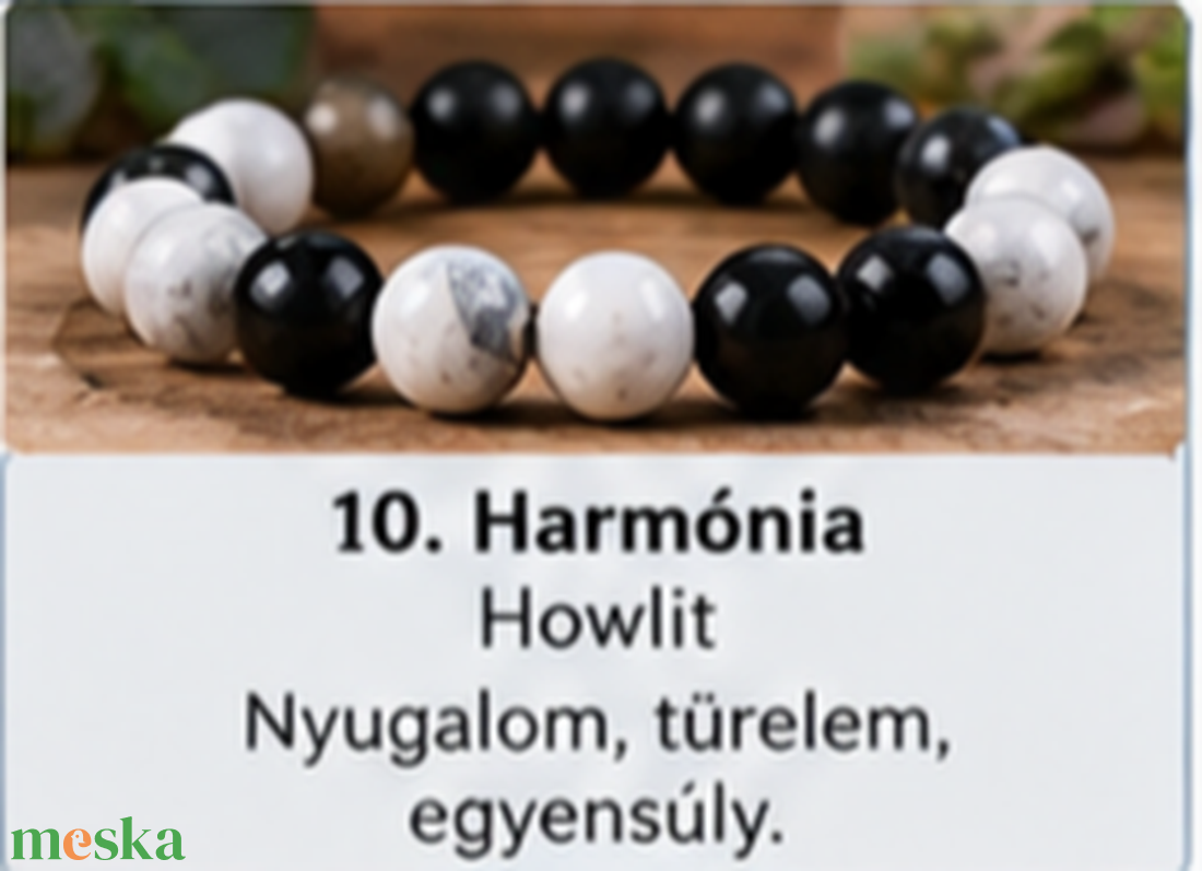 � 10. Harmónia � Howlit - ékszer - karkötő - ásványkarkötő - Meska.hu