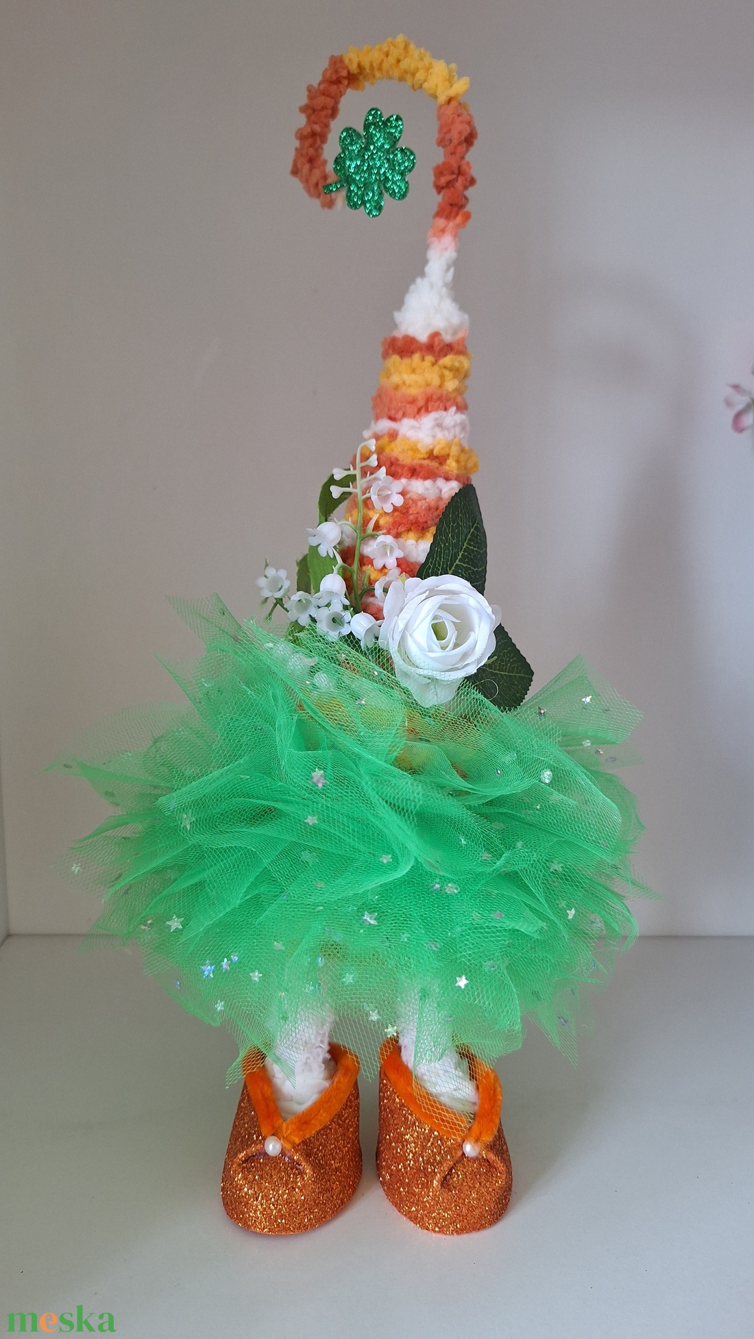 Gyöngyvirágos manó - otthon & életmód - dekoráció - manók - Meska.hu