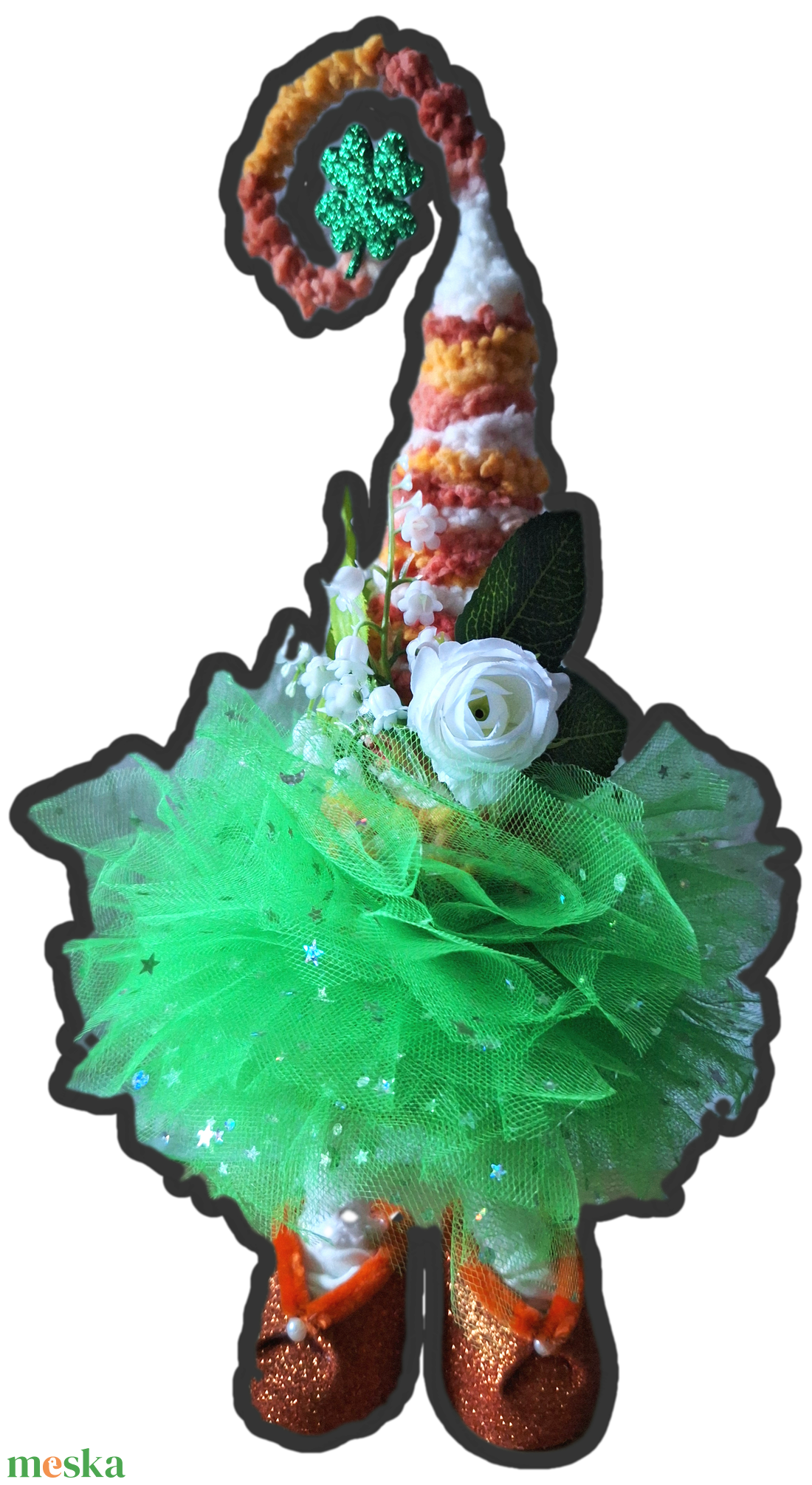 Gyöngyvirágos manó - otthon & életmód - dekoráció - manók - Meska.hu