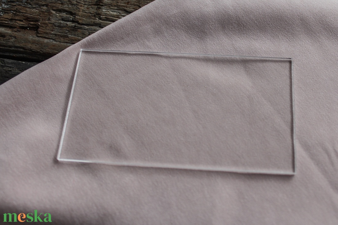 Plexitábla 5,5x10 centiméter - kellékek & szerszámok - díszíthető tárgyak - műanyag - Meska.hu