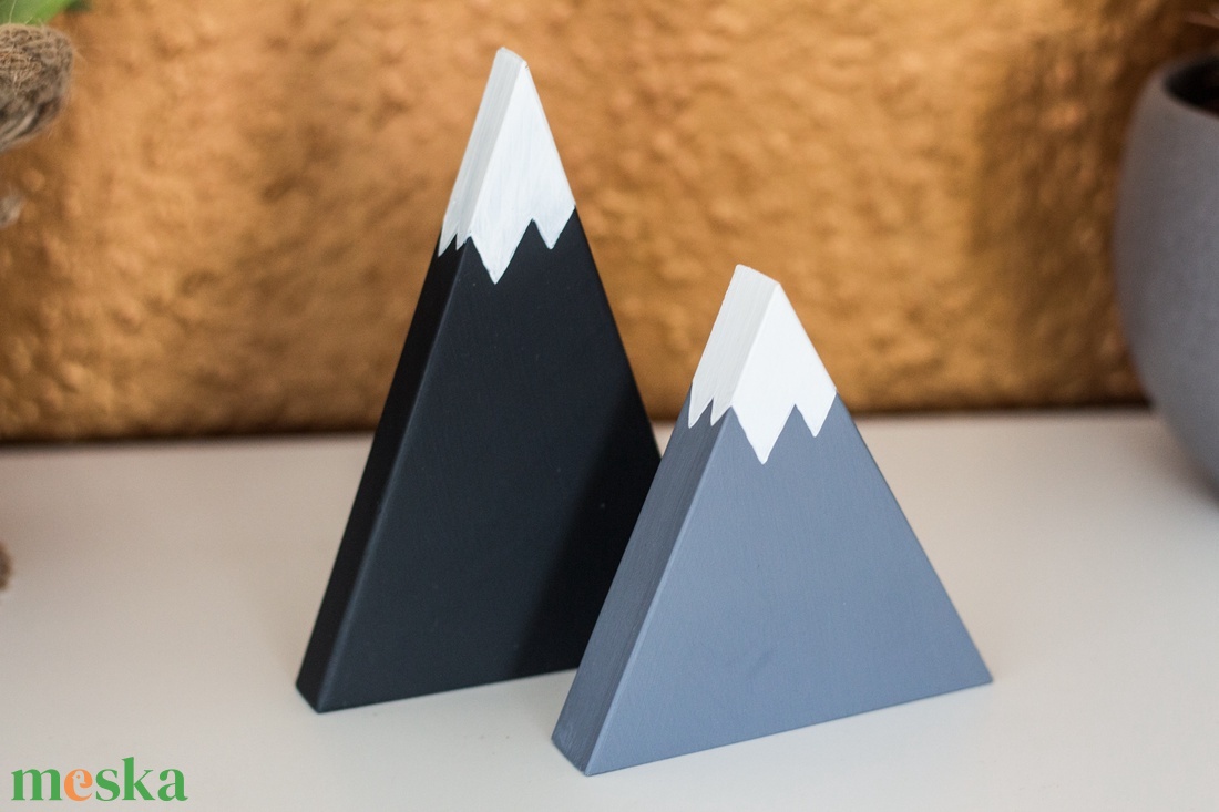 Fekete-szürke otthondekoráció párban - otthon & életmód - dekoráció - dekoratív figurák és szobrok - Meska.hu