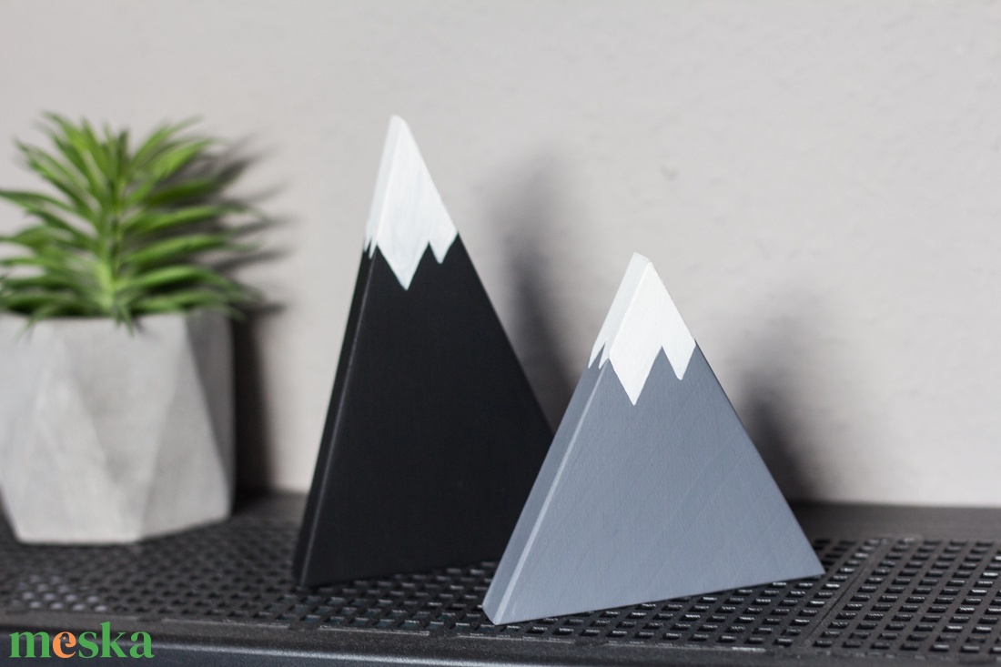 Fekete-szürke otthondekoráció párban - otthon & életmód - dekoráció - dekoratív figurák és szobrok - Meska.hu