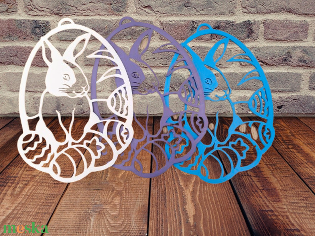 3D nyomtatott húsvéti ajtódísz - ünnepi díszek, dekorációk - húsvéti díszek és dekorációk - húsvéti ajtódísz, kopogtató - Meska.hu