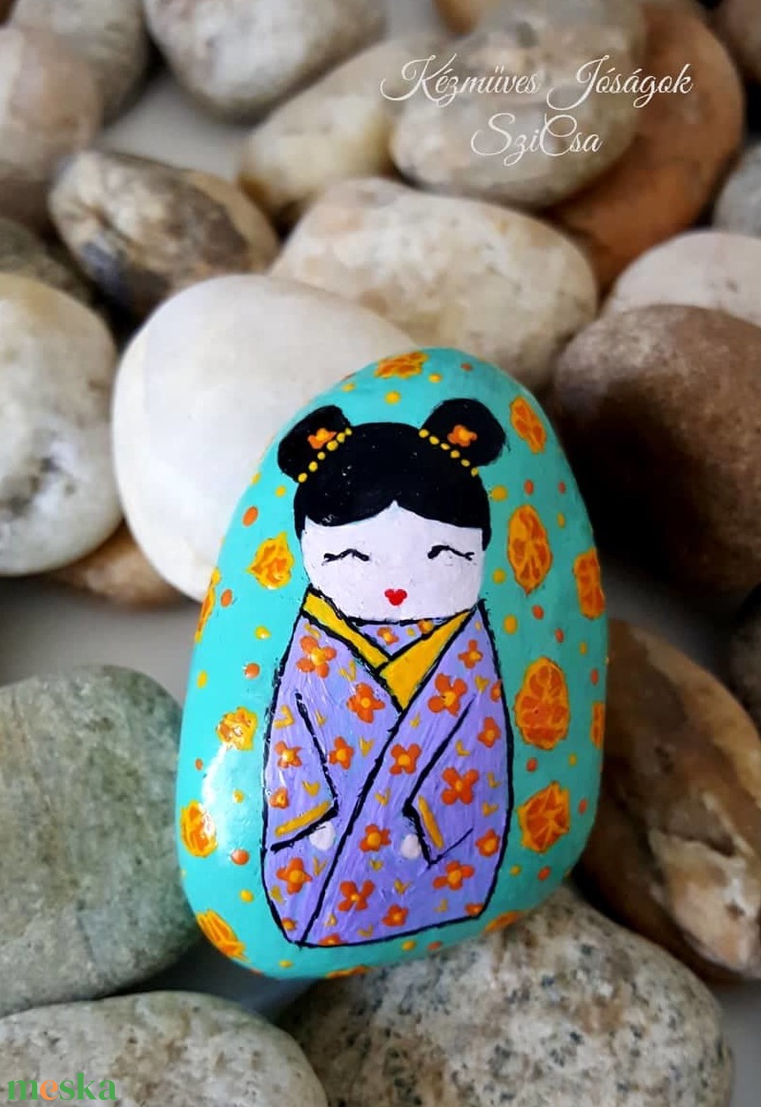 Japán babás kézzel festett ajándék kő - otthon & életmód - dekoráció - asztal és polc dekoráció - kavics & kő - Meska.hu Japán babás kézzel festett ajándék kő - otthon & életmód - dekoráció - asztal és polc dekoráció - kavics & kő - Meska.hu