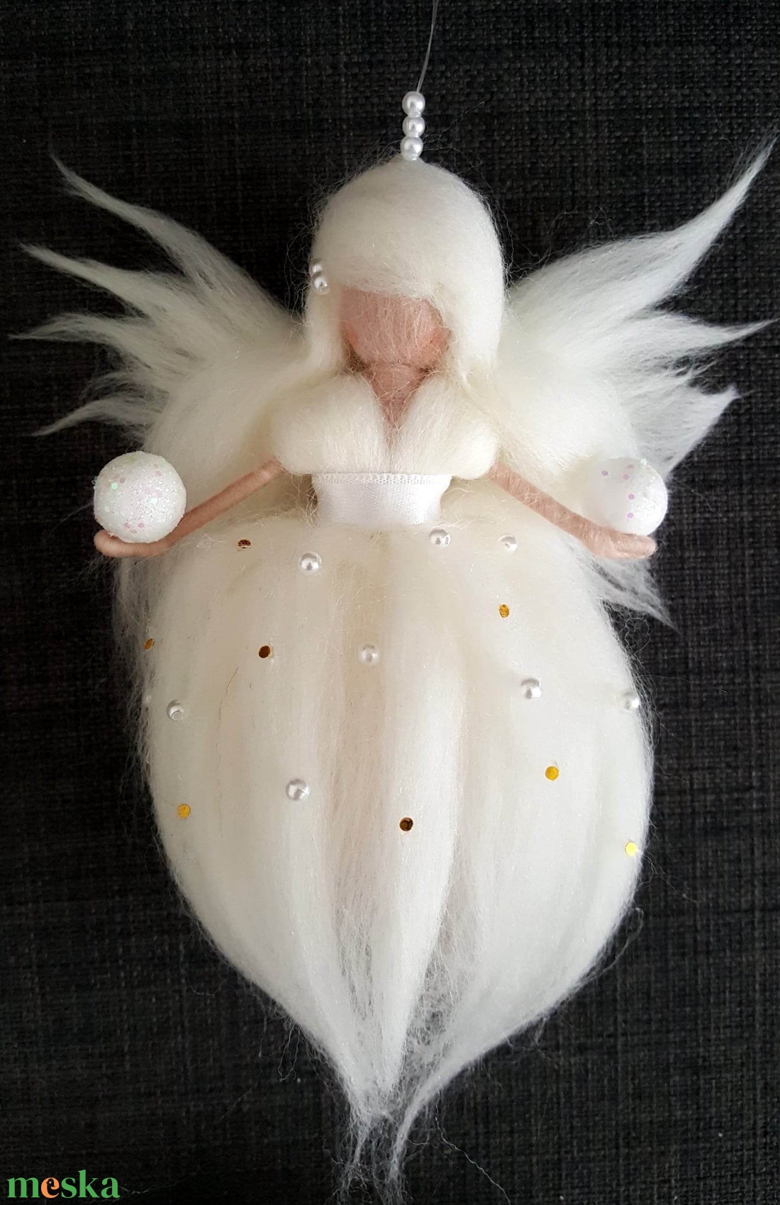 Waldorf tűnemezelt gyapjú angyal 16 cm - karácsony - karácsonyi lakásdekoráció - karácsonyi manók, figurák - Meska.hu Waldorf tűnemezelt gyapjú angyal 16 cm - karácsony - karácsonyi lakásdekoráció - karácsonyi manók, figurák - Meska.hu