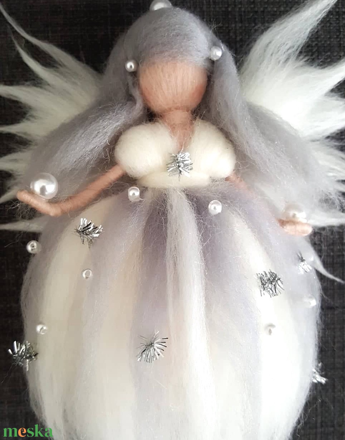 Waldorf tűnemezelt karácsonyi  gyapjú angyal 16 cm - karácsony - karácsonyi lakásdekoráció - karácsonyi manók, figurák - Meska.hu Waldorf tűnemezelt karácsonyi  gyapjú angyal 16 cm - karácsony - karácsonyi lakásdekoráció - karácsonyi manók, figurák - Meska.hu