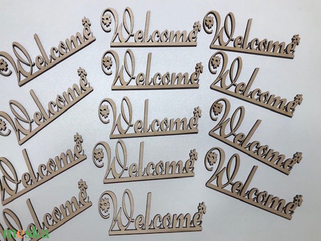 Welcome fa felirat - otthon & életmód - dekoráció - dísztárgy - Meska.hu