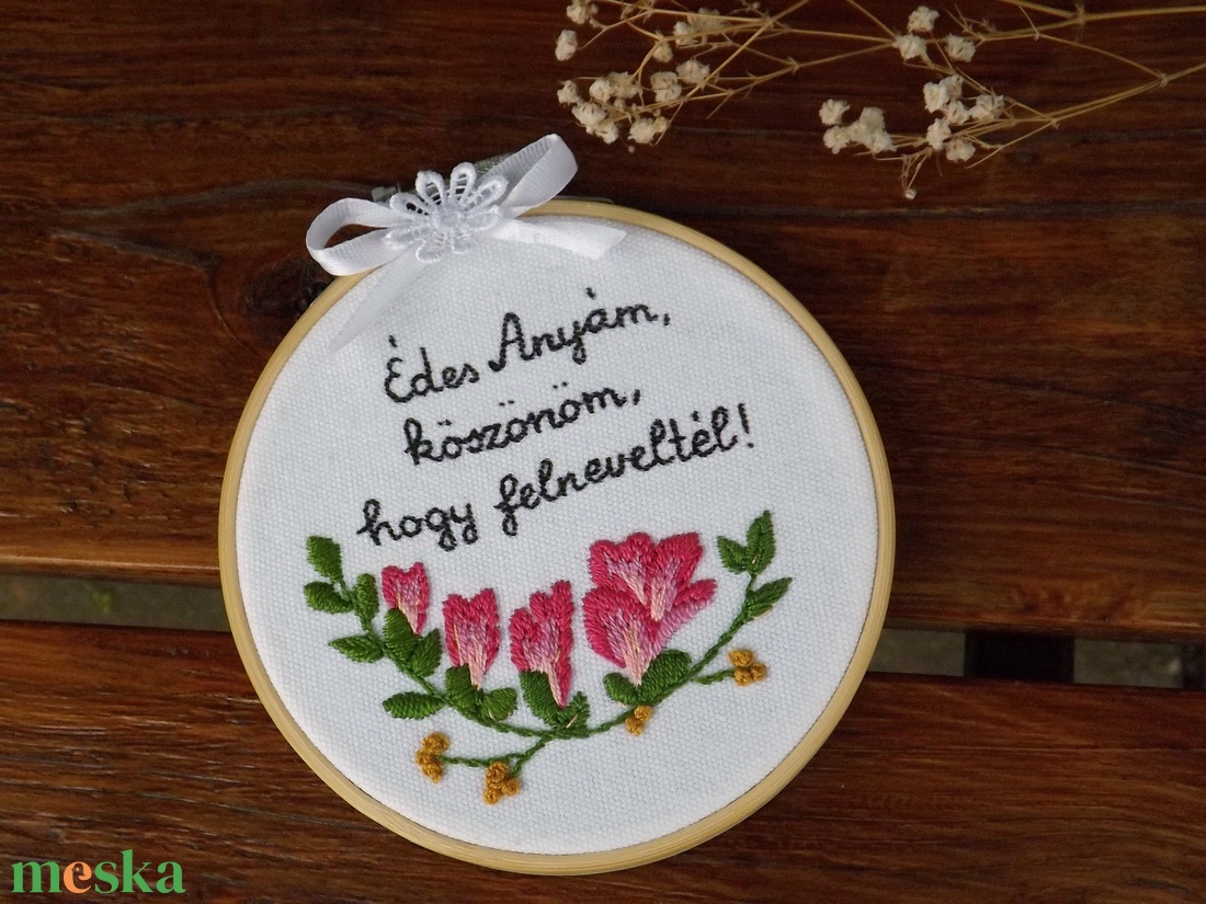 Esküvői hímzett köszönőajándék  - esküvő - emlék & ajándék - köszönőajándék - Meska.hu