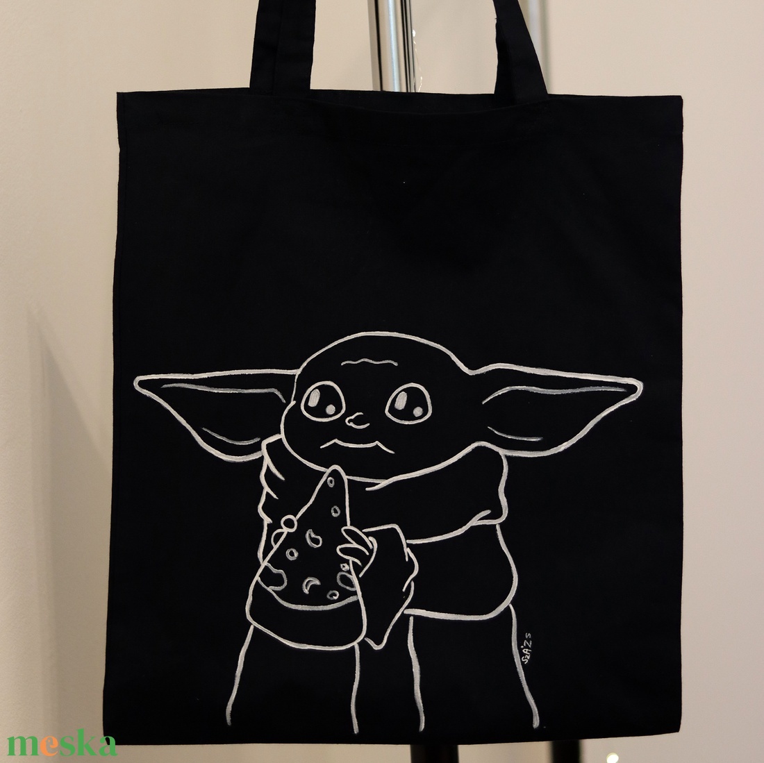 Baby Yoda - festett vászontáska - táska & tok - bevásárlás & shopper táska - shopper, textiltáska, szatyor - Meska.hu Baby Yoda - festett vászontáska - táska & tok - bevásárlás & shopper táska - shopper, textiltáska, szatyor - Meska.hu