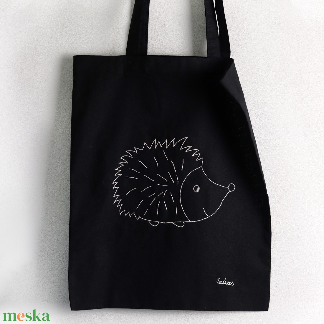 Sünis hímzett vászontáska - táska & tok - bevásárlás & shopper táska - shopper, textiltáska, szatyor - Meska.hu Sünis hímzett vászontáska - táska & tok - bevásárlás & shopper táska - shopper, textiltáska, szatyor - Meska.hu