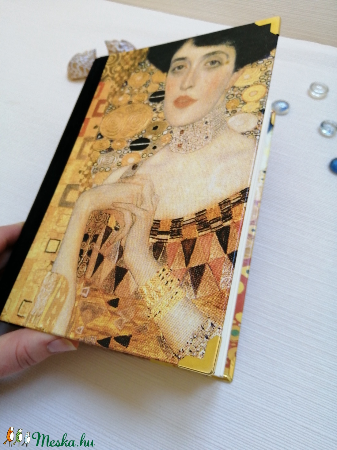 Klimt Hölgyei - Egyedi napló szecessziós stílusban - otthon & életmód - papír, írószer - jegyzetfüzet & napló - Meska.hu Klimt Hölgyei - Egyedi napló szecessziós stílusban - otthon & életmód - papír, írószer - jegyzetfüzet & napló - Meska.hu