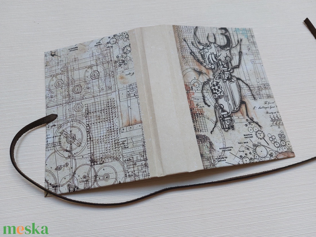 Steampunk szarvasbogár egyedi napló - otthon & lakás - papír írószer - jegyzetfüzet & napló - Meska.hu