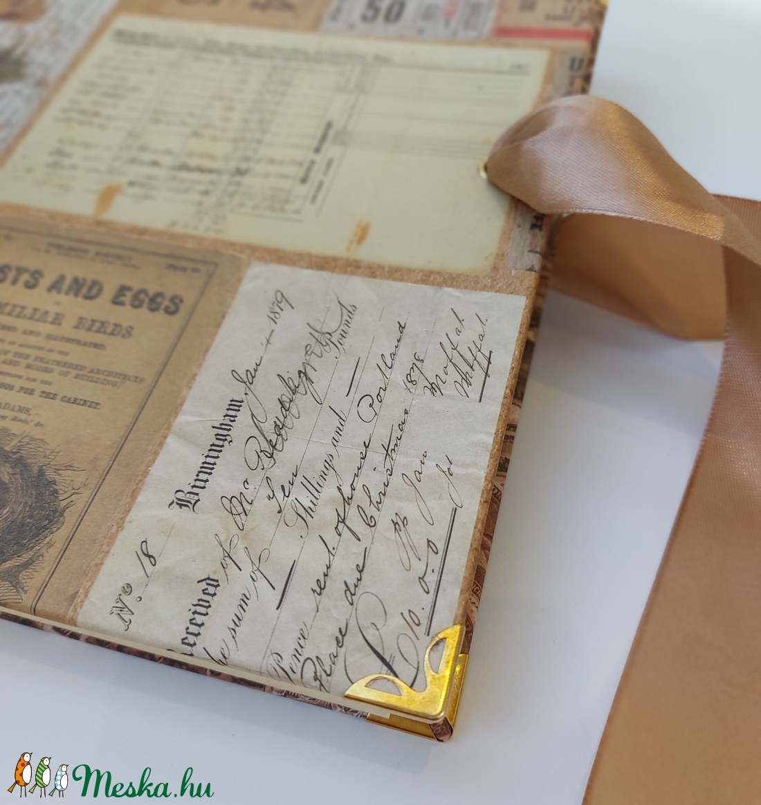 Vintage fotóalbum, emlékkönyv - esküvő - emlék & ajándék - nászajándék - Meska.hu