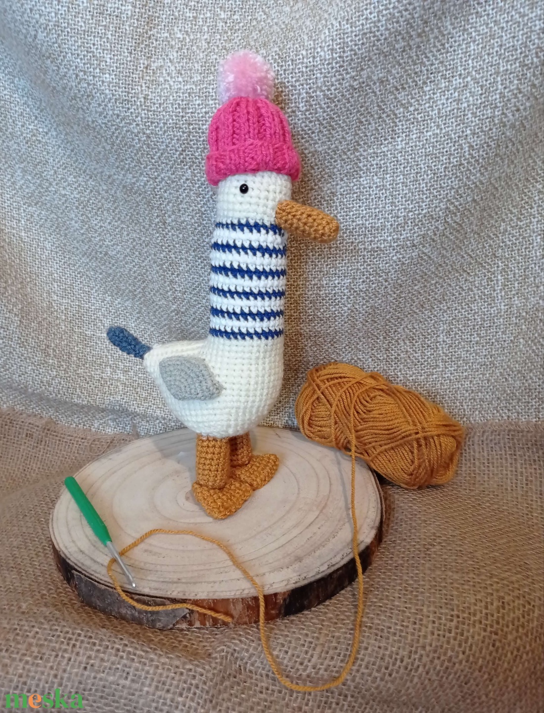 Horgolt amigurumi lúd sapkában - játék & sport - plüssállat & játékfigura - más figura - Meska.hu Horgolt amigurumi lúd sapkában - játék & sport - plüssállat & játékfigura - más figura - Meska.hu