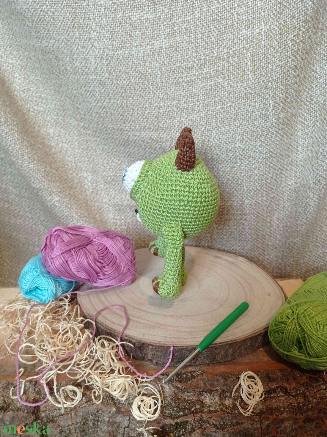 Szörny Rt. horgolt figura-Mike Wazowski - játék & sport - plüssállat & játékfigura - szörnyike - Meska.hu Szörny Rt. horgolt figura-Mike Wazowski - játék & sport - plüssállat & játékfigura - szörnyike - Meska.hu
