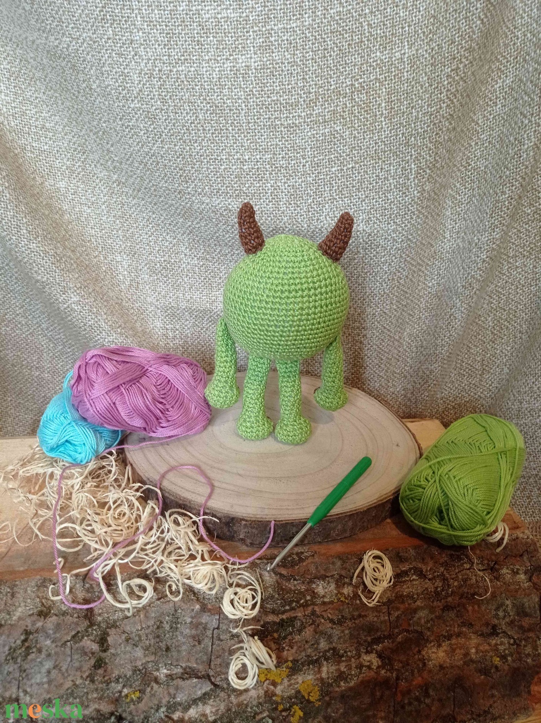 Szörny Rt. horgolt figura-Mike Wazowski - játék & sport - plüssállat & játékfigura - szörnyike - Meska.hu Szörny Rt. horgolt figura-Mike Wazowski - játék & sport - plüssállat & játékfigura - szörnyike - Meska.hu