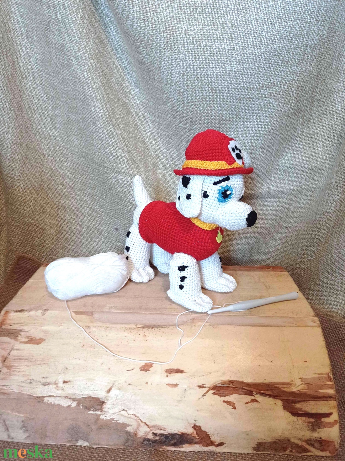 Mancs őrjárat-Marshall horgolt figura - játék & sport - plüssállat & játékfigura - kutya - Meska.hu Mancs őrjárat-Marshall horgolt figura - játék & sport - plüssállat & játékfigura - kutya - Meska.hu