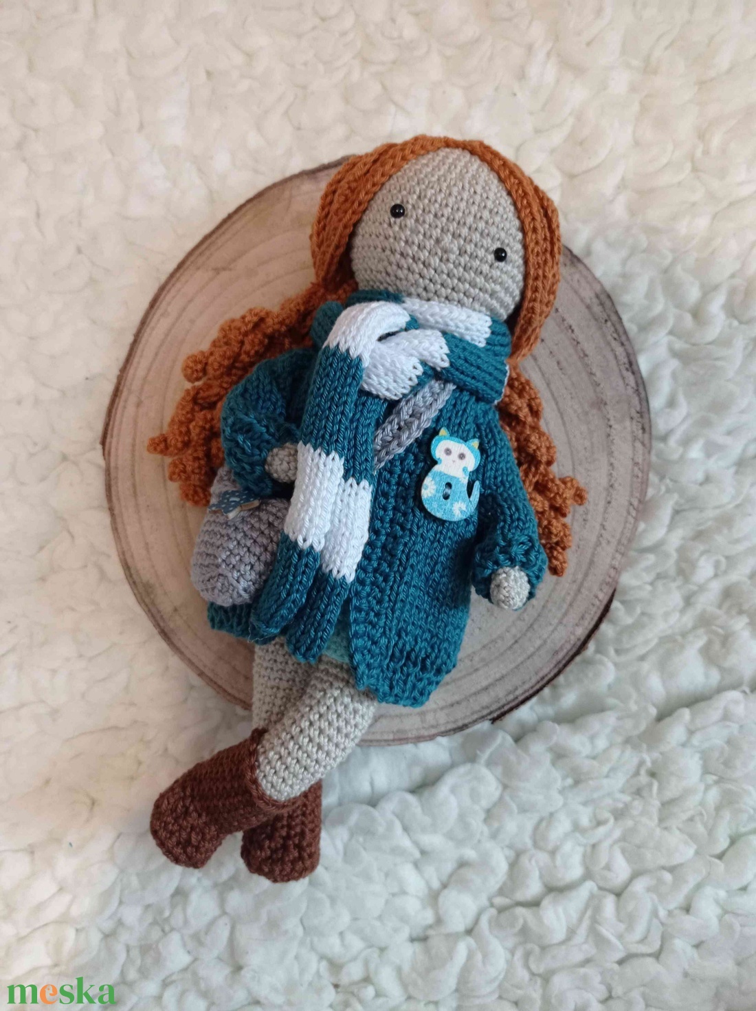 Kézzel horgolt, öltöztethető egyedi amigurumi baba - játék & sport - baba & babaház - öltöztethető baba - Meska.hu
