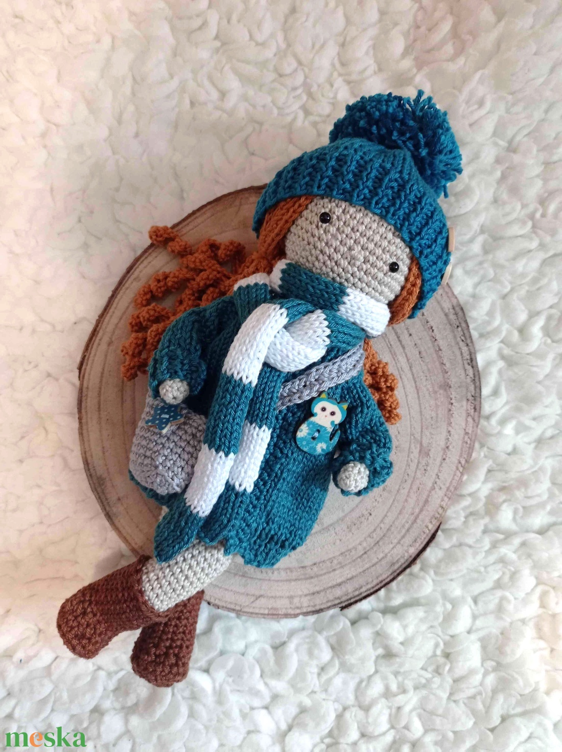 Kézzel horgolt, öltöztethető egyedi amigurumi baba - játék & sport - baba & babaház - öltöztethető baba - Meska.hu