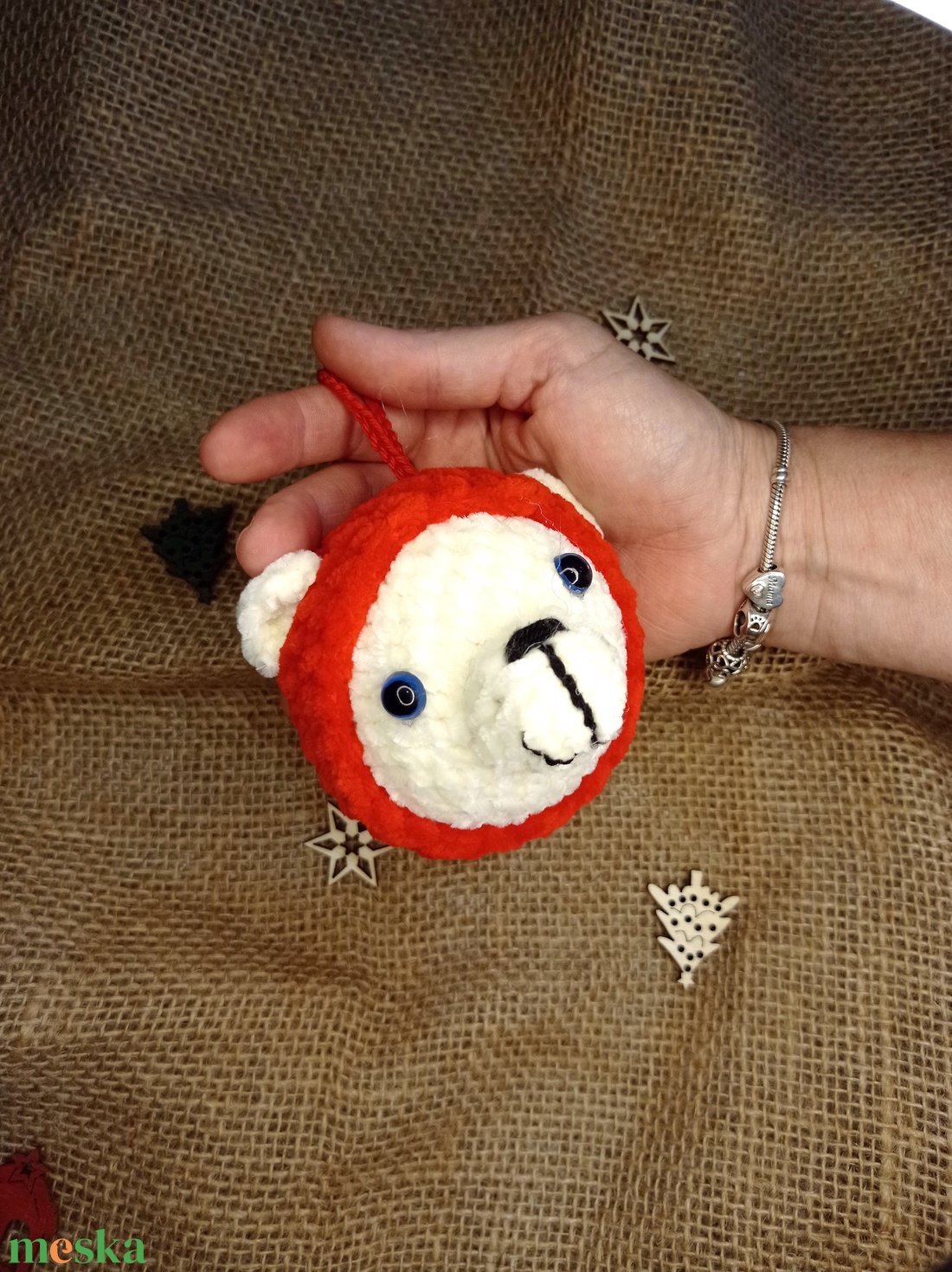 horgolt karácsonyfa díszek - karácsony - karácsonyi lakásdekoráció - karácsonyfadíszek - Meska.hu