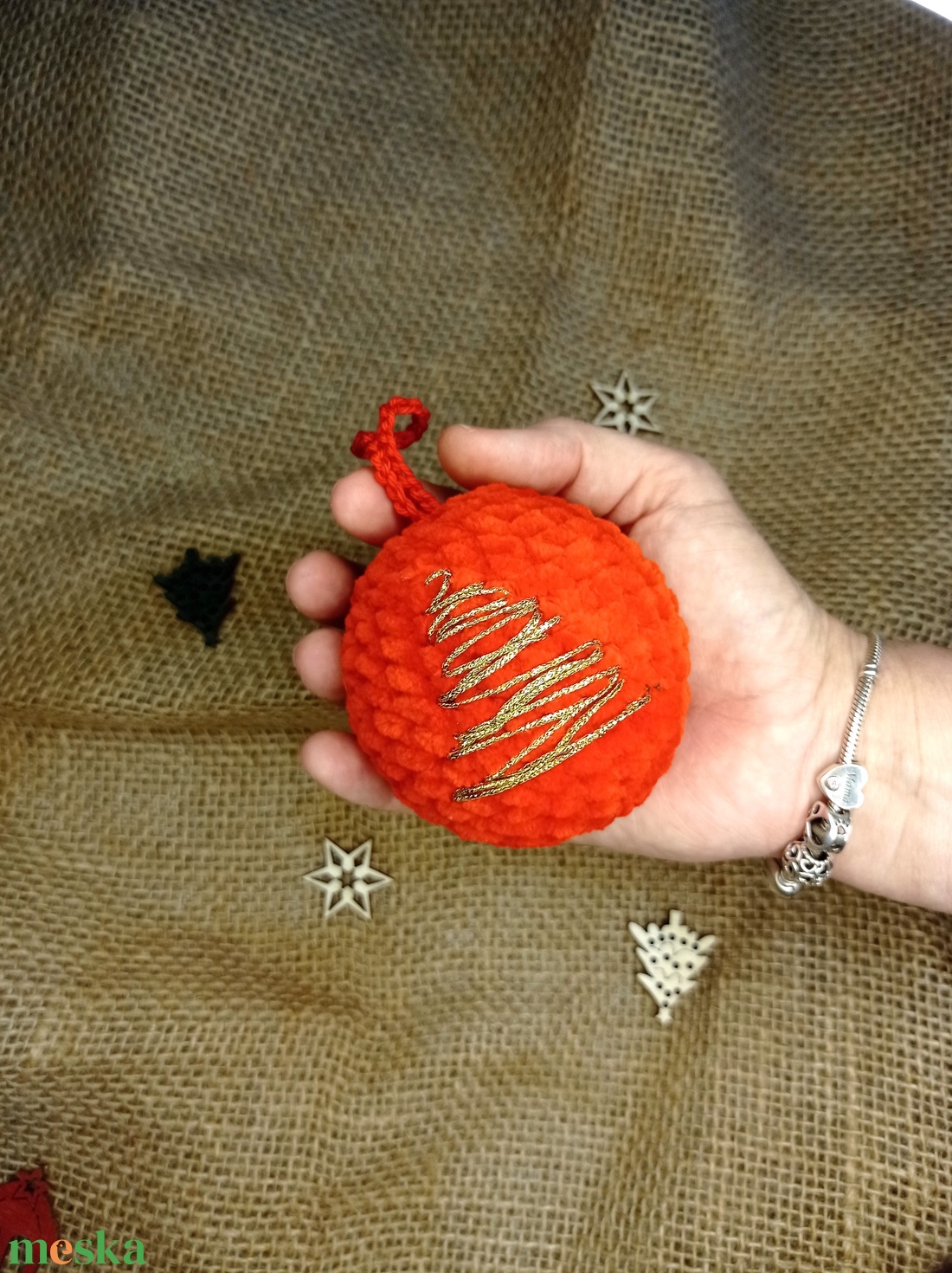 horgolt karácsonyfa díszek - karácsony - karácsonyi lakásdekoráció - karácsonyfadíszek - Meska.hu