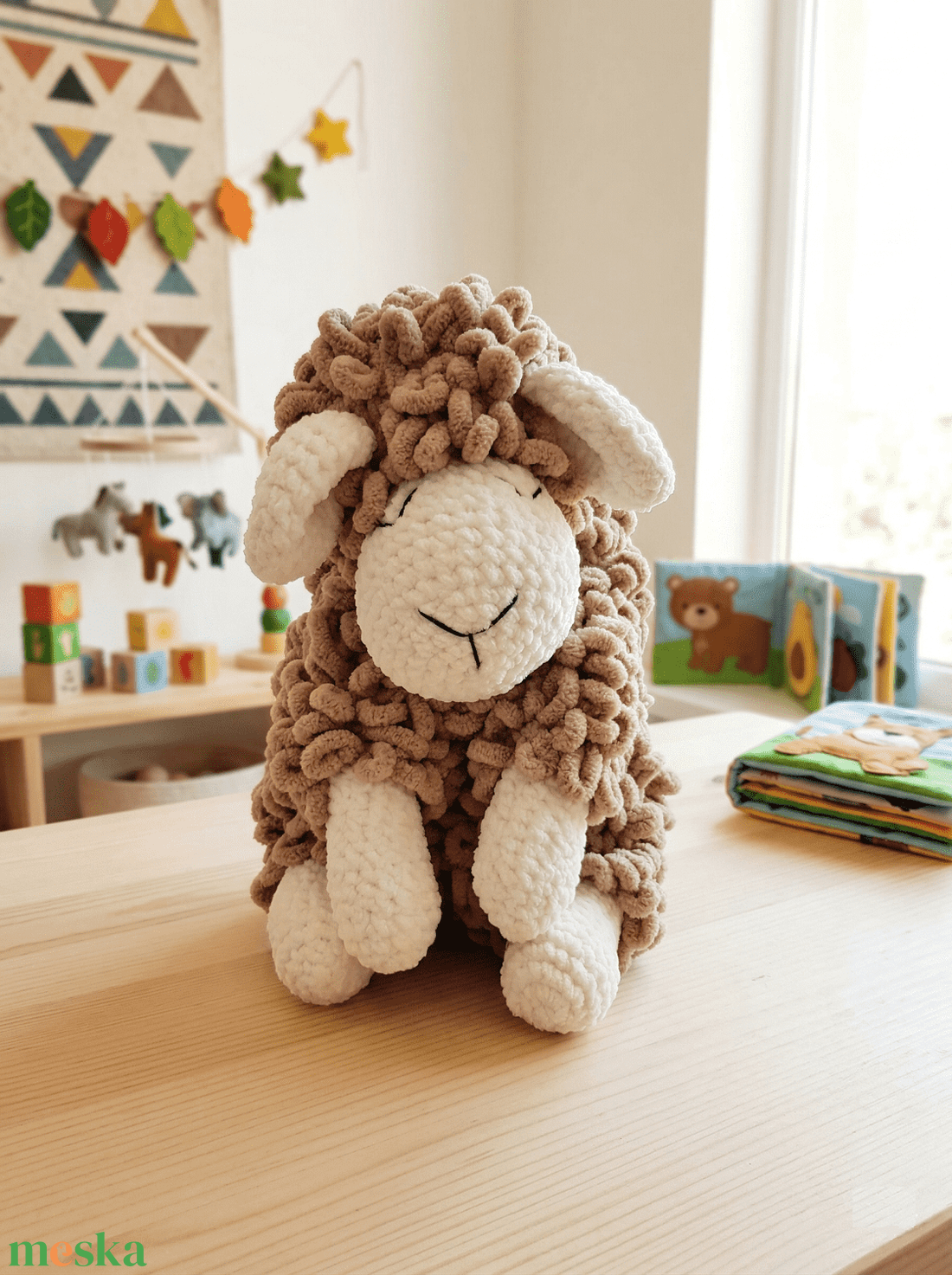 Horgolt göndör bárányok zsenília és puffy fonalból - játék & sport - plüssállat & játékfigura - plüss bárány - Meska.hu