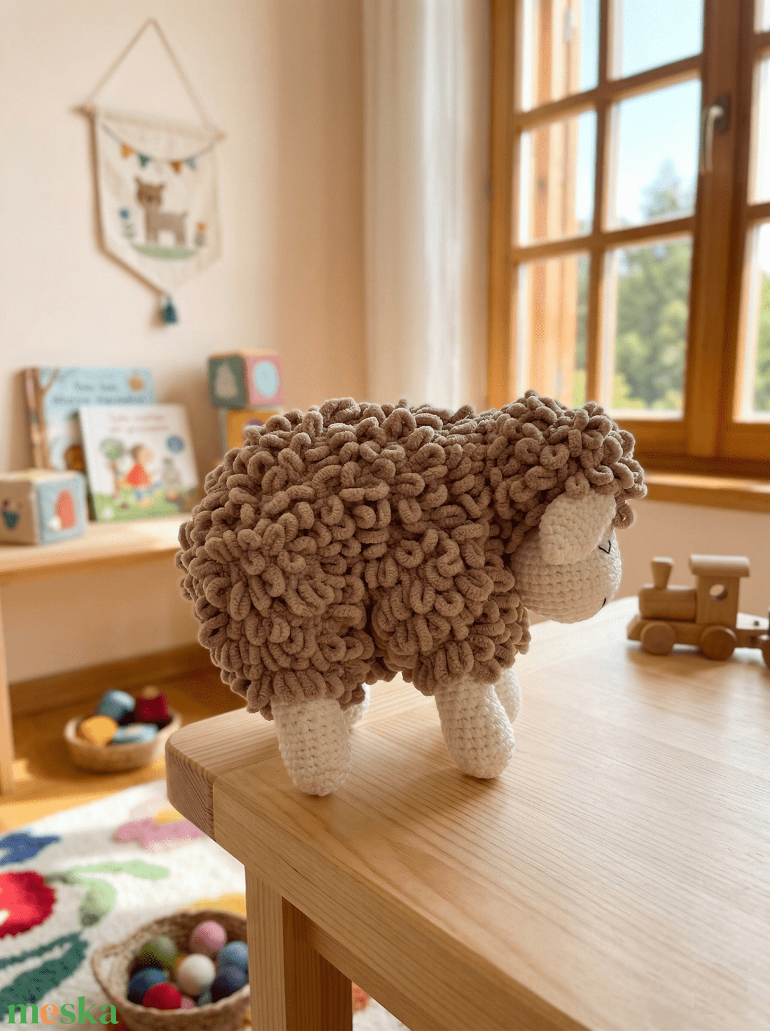 Horgolt göndör bárányok zsenília és puffy fonalból - játék & sport - plüssállat & játékfigura - plüss bárány - Meska.hu