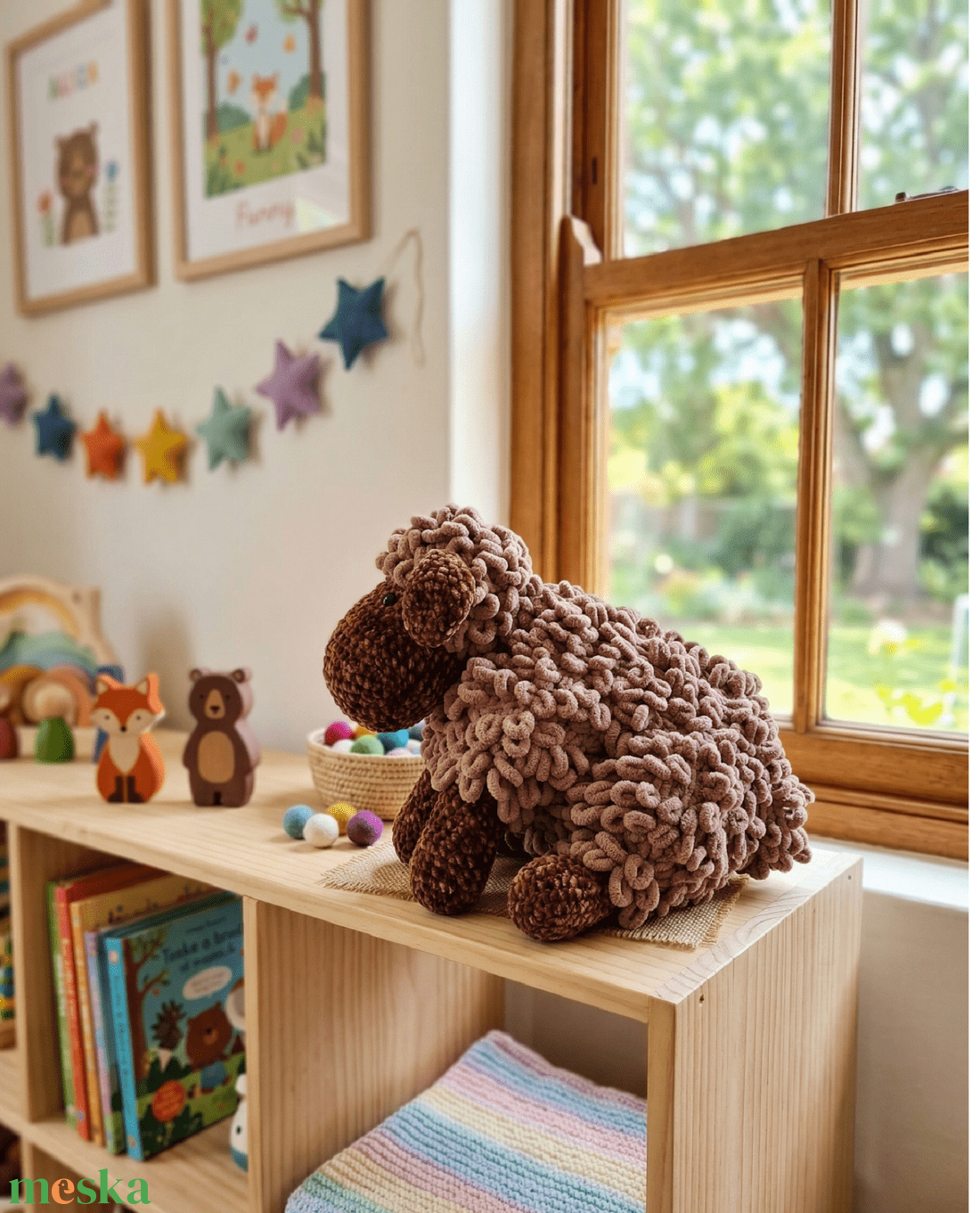 Horgolt göndör bárányok zsenília és puffy fonalból - játék & sport - plüssállat & játékfigura - plüss bárány - Meska.hu