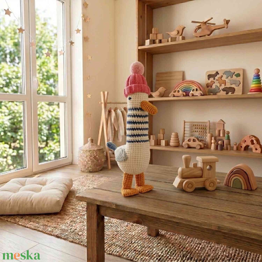 Horgolt amigurumi lúd sapkában - játék & sport - plüssállat & játékfigura - más figura - Meska.hu