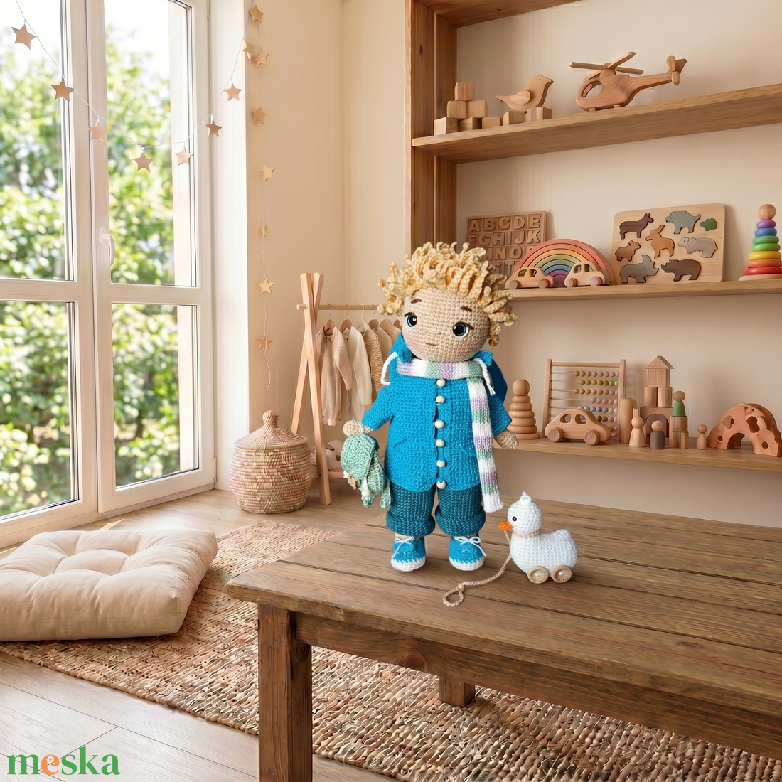 Kézzel horgolt, öltöztethető egyedi amigurumi baba/kisfiú - játék & sport - baba & babaház - öltöztethető baba - Meska.hu