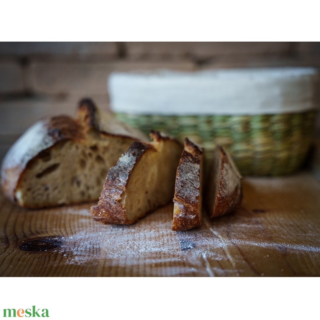 Szakajtó - ovális kenyér kelesztő kosár ajándék béléssel - otthon & lakás - konyhafelszerelés, tálalás - konyhai tárolás - kenyértartó - Meska.hu