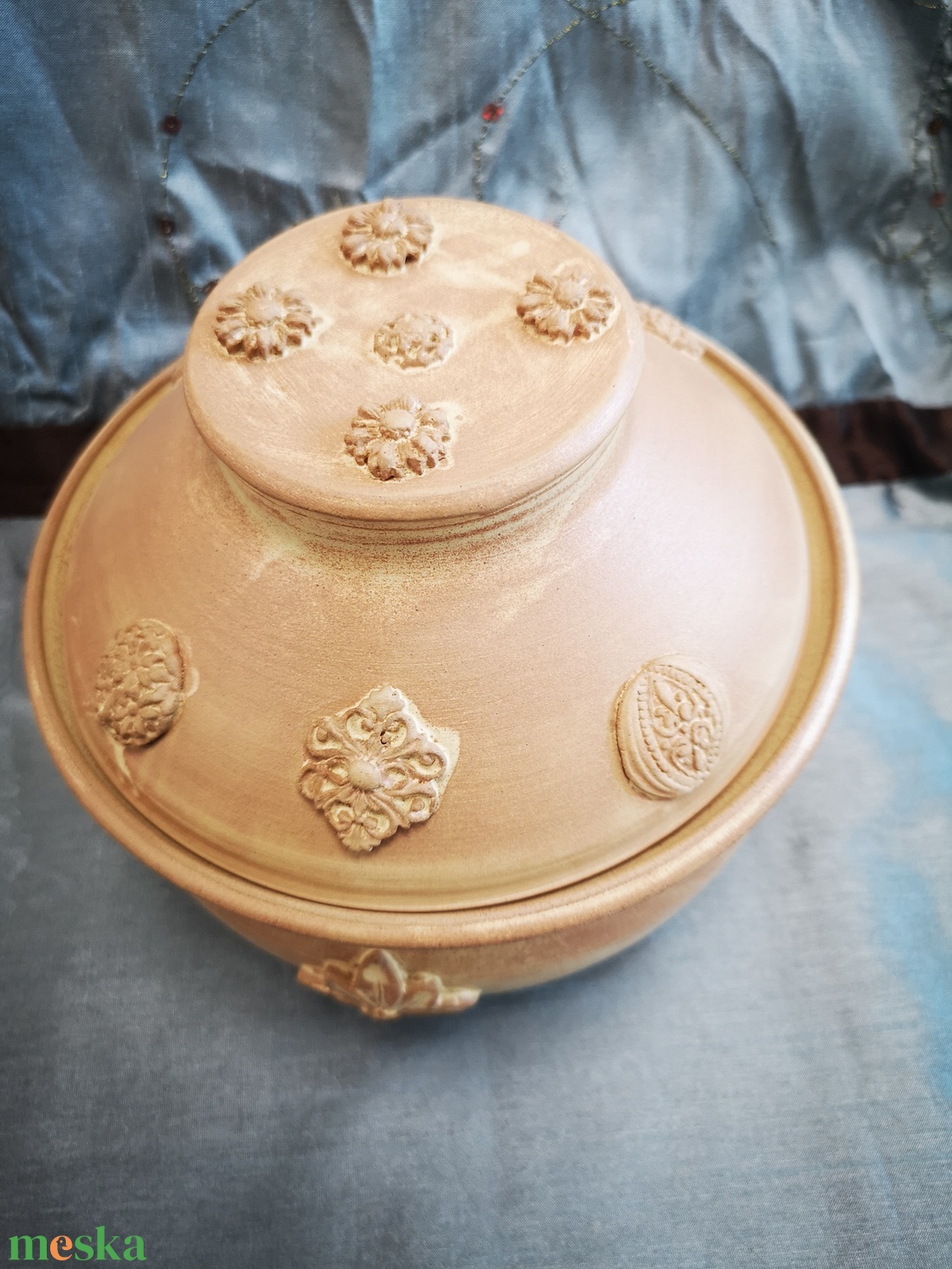 Kerámia fedeles tál  - otthon & életmód - dekoráció - asztal és polc dekoráció - dekorációs tál, tartó - Meska.hu