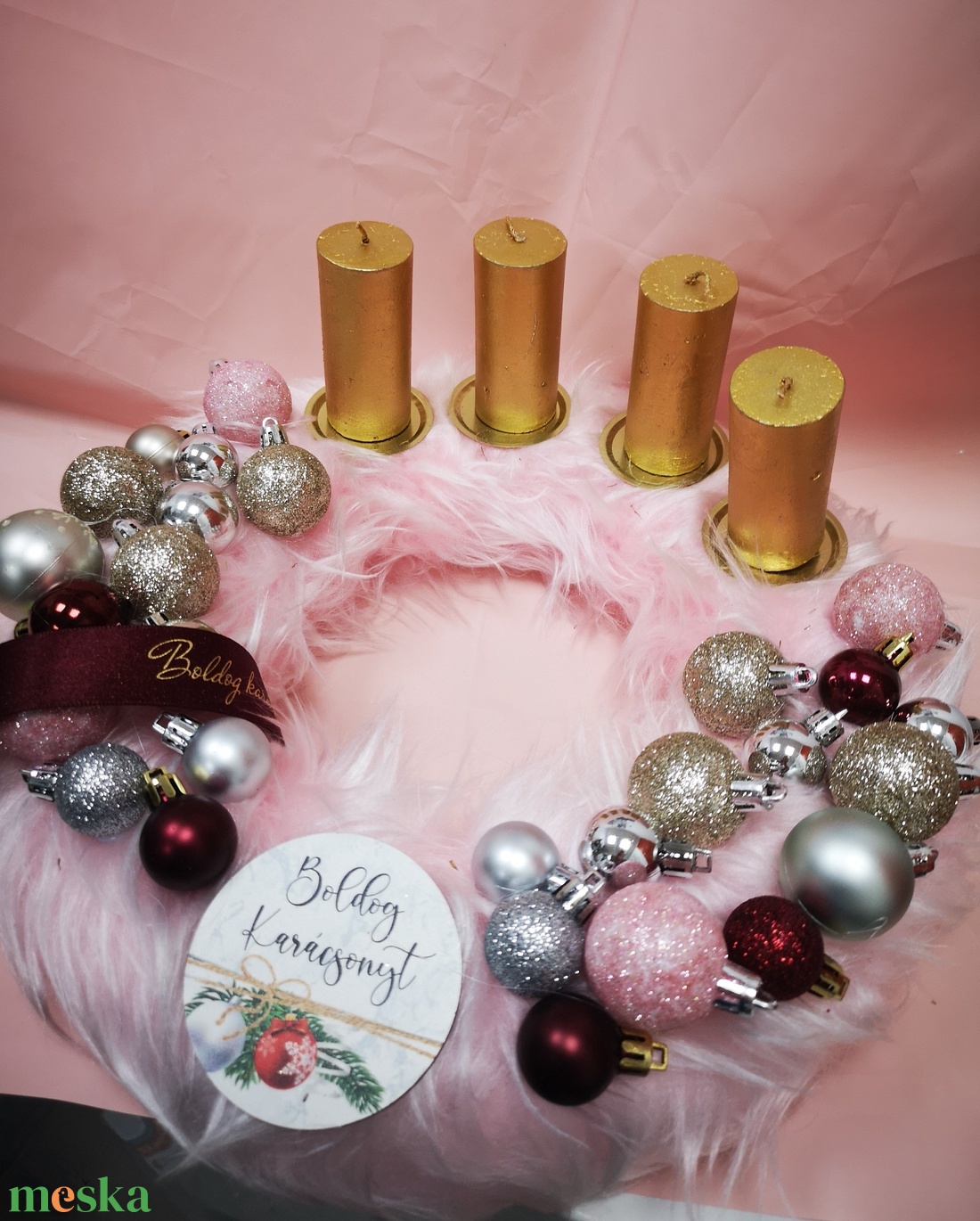 Karácsonyi dekoráció! adventi koszorú - karácsony - adventi díszek - adventi koszorú - Meska.hu