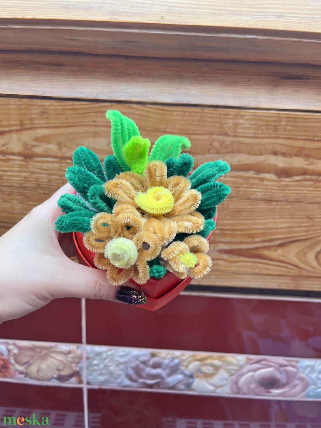 Szivecske virág - karácsony - mikulás - mikulás ajándékok - Meska.hu