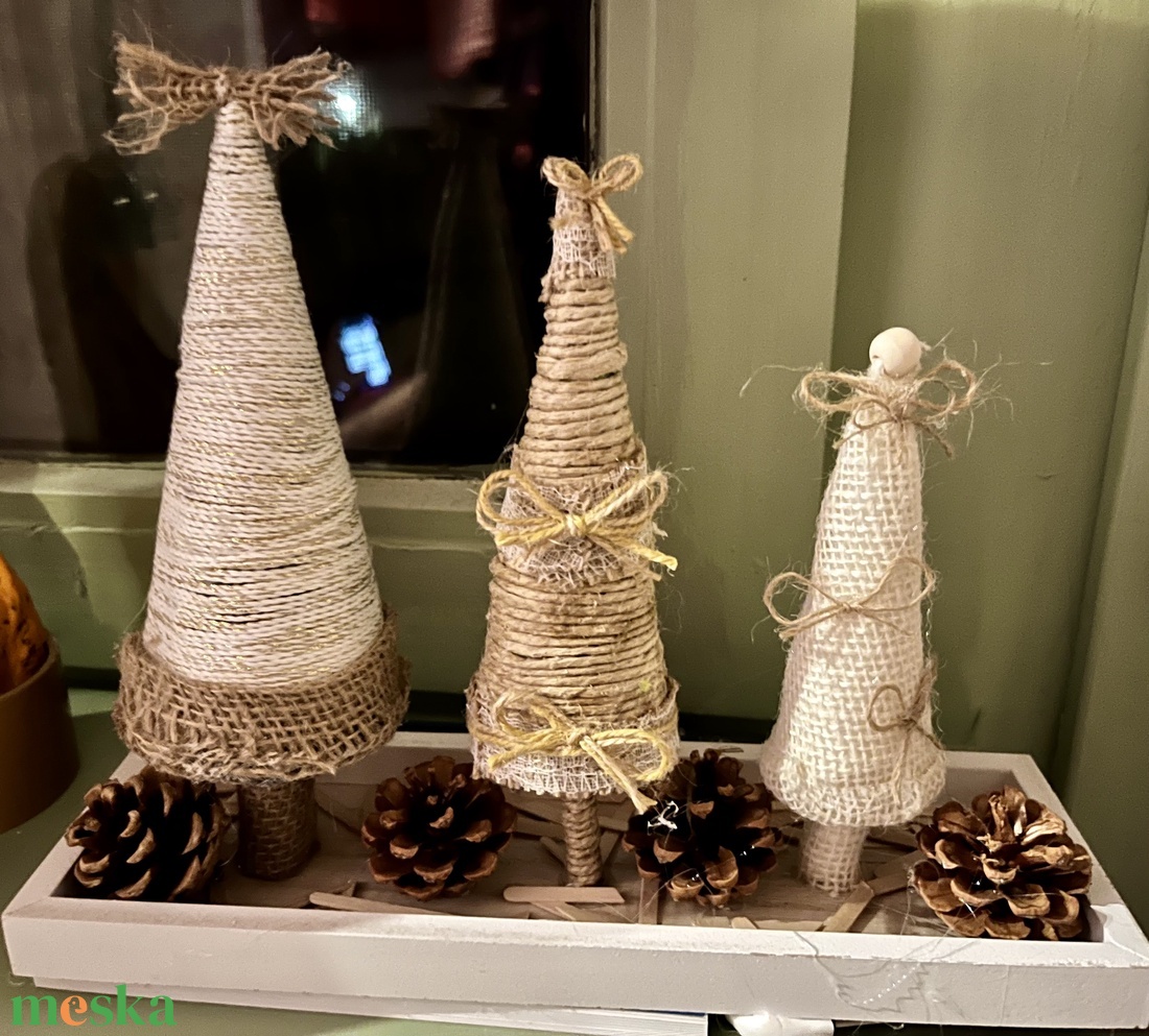 Karácsonyi asztaldísz - karácsony - adventi díszek - adventi asztaldísz - Meska.hu