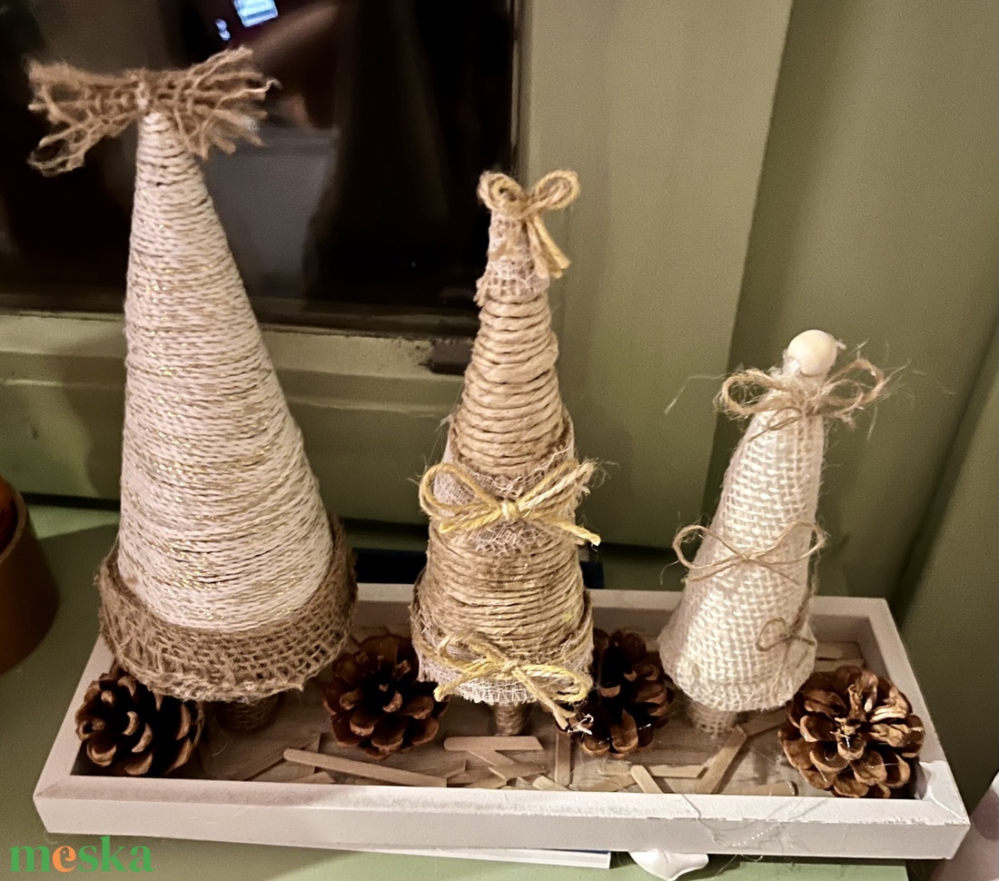 Karácsonyi asztaldísz - karácsony - adventi díszek - adventi asztaldísz - Meska.hu