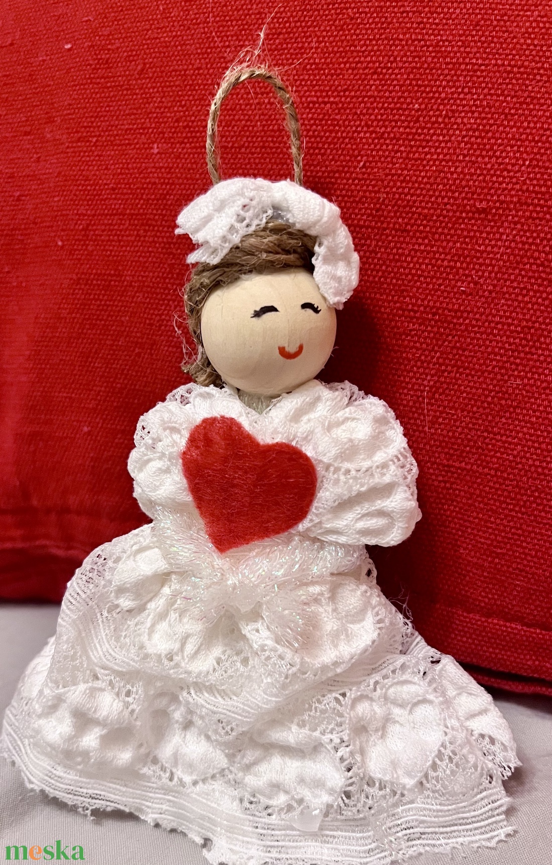 Angyalka dísz - karácsony - karácsonyi lakásdekoráció - karácsonyfadíszek - Meska.hu