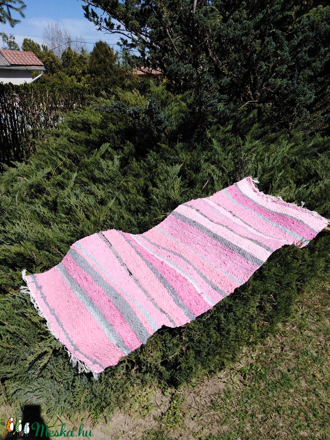 Rongyszőnyeg 62x150 - otthon & életmód - lakástextil - szőnyeg - Meska.hu