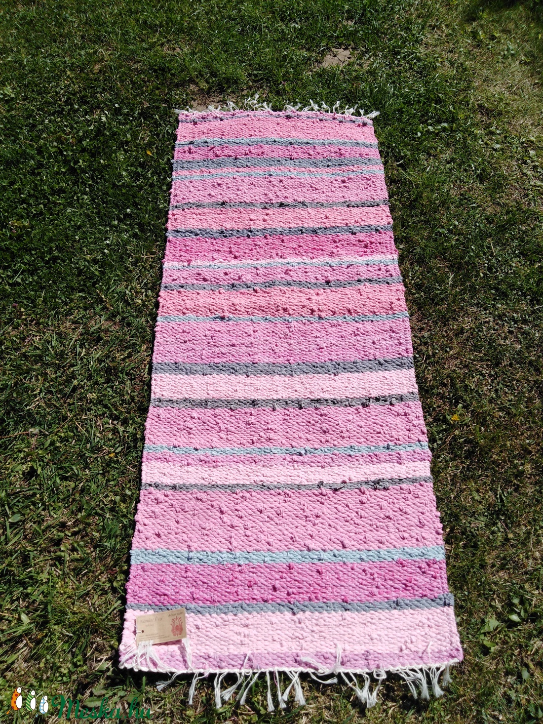 Rongyszőnyeg 62x150 - otthon & életmód - lakástextil - szőnyeg - Meska.hu