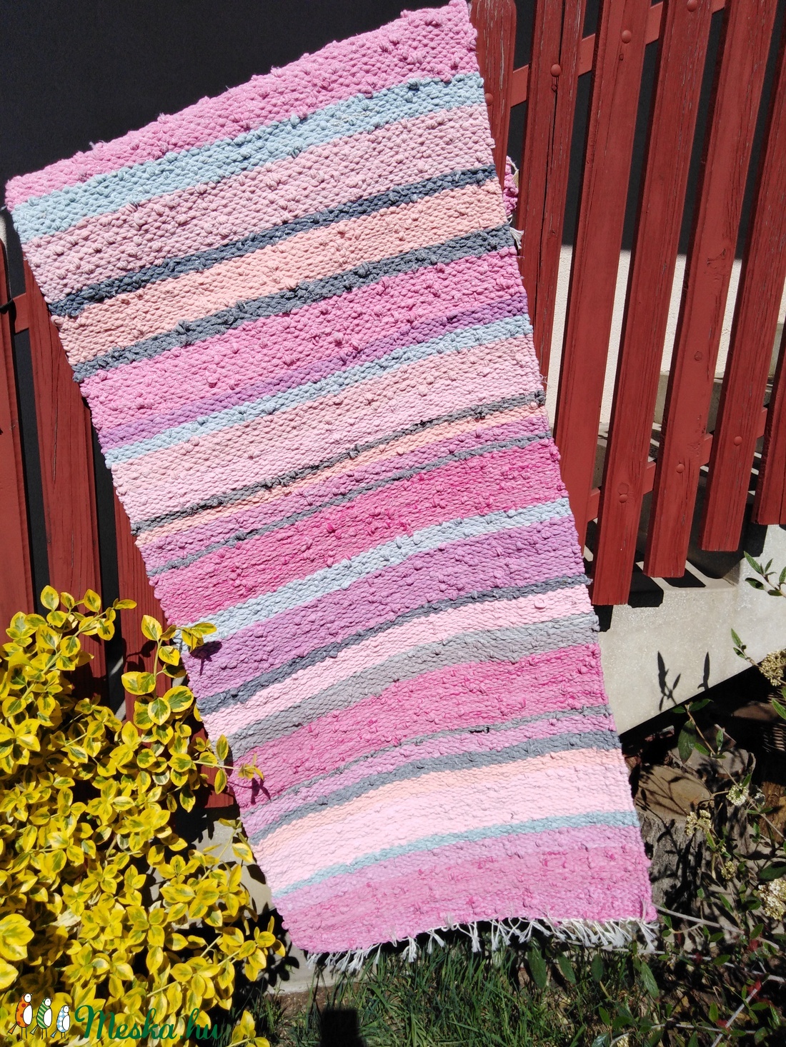 Rongyszőnyeg 62x160 - otthon & életmód - lakástextil - szőnyeg - Meska.hu