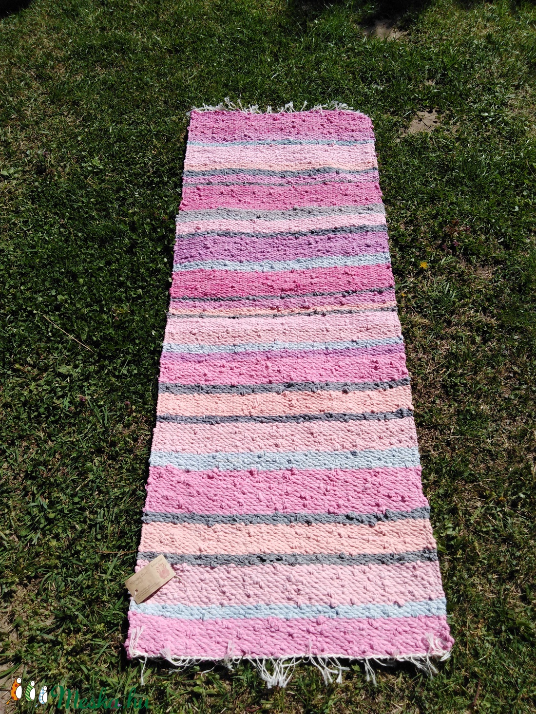 Rongyszőnyeg 62x160 - otthon & életmód - lakástextil - szőnyeg - Meska.hu