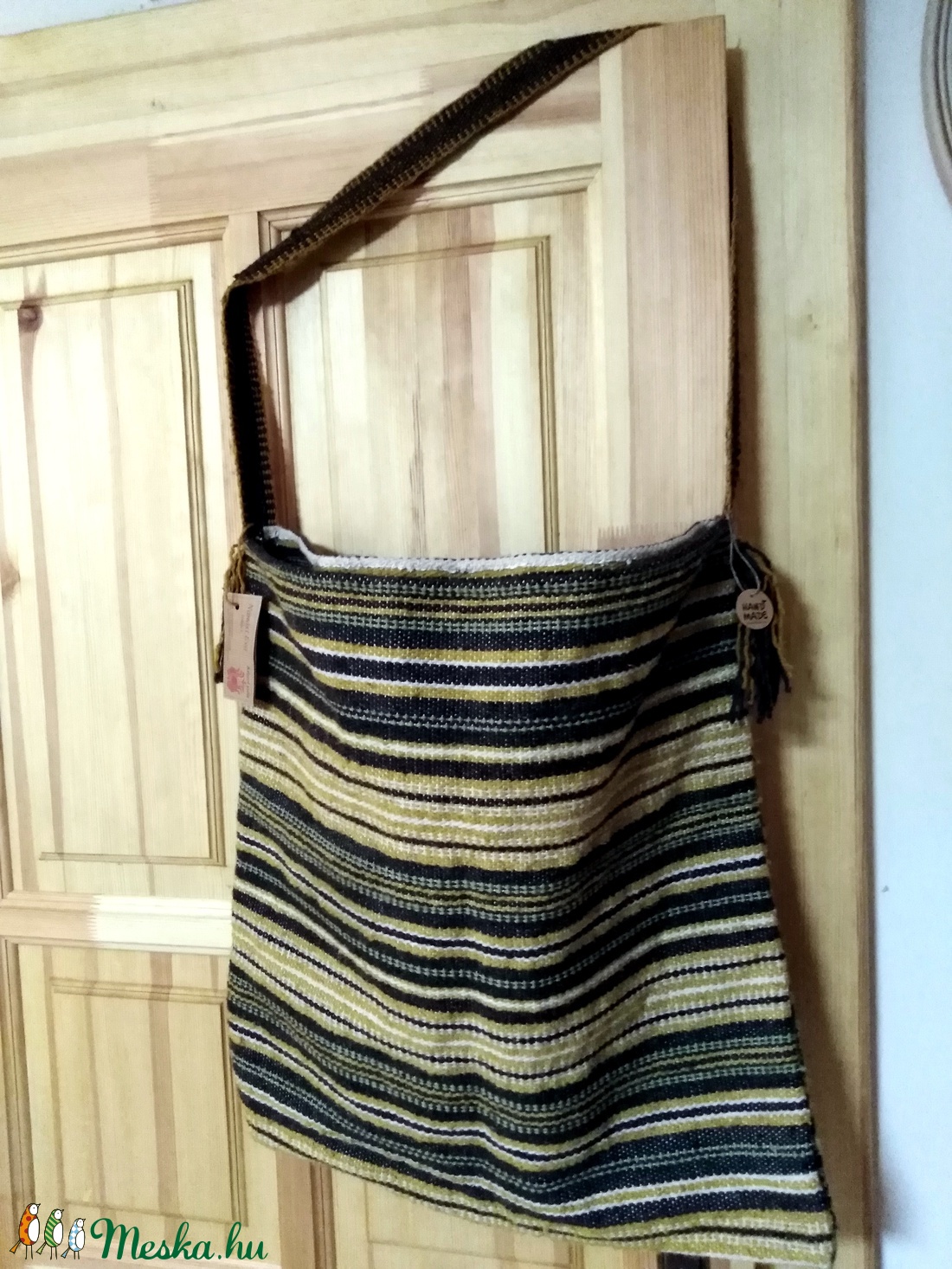 Gyapjú sámándob tartó tarisznya - táska & tok - kézitáska & válltáska - tarisznya - Meska.hu