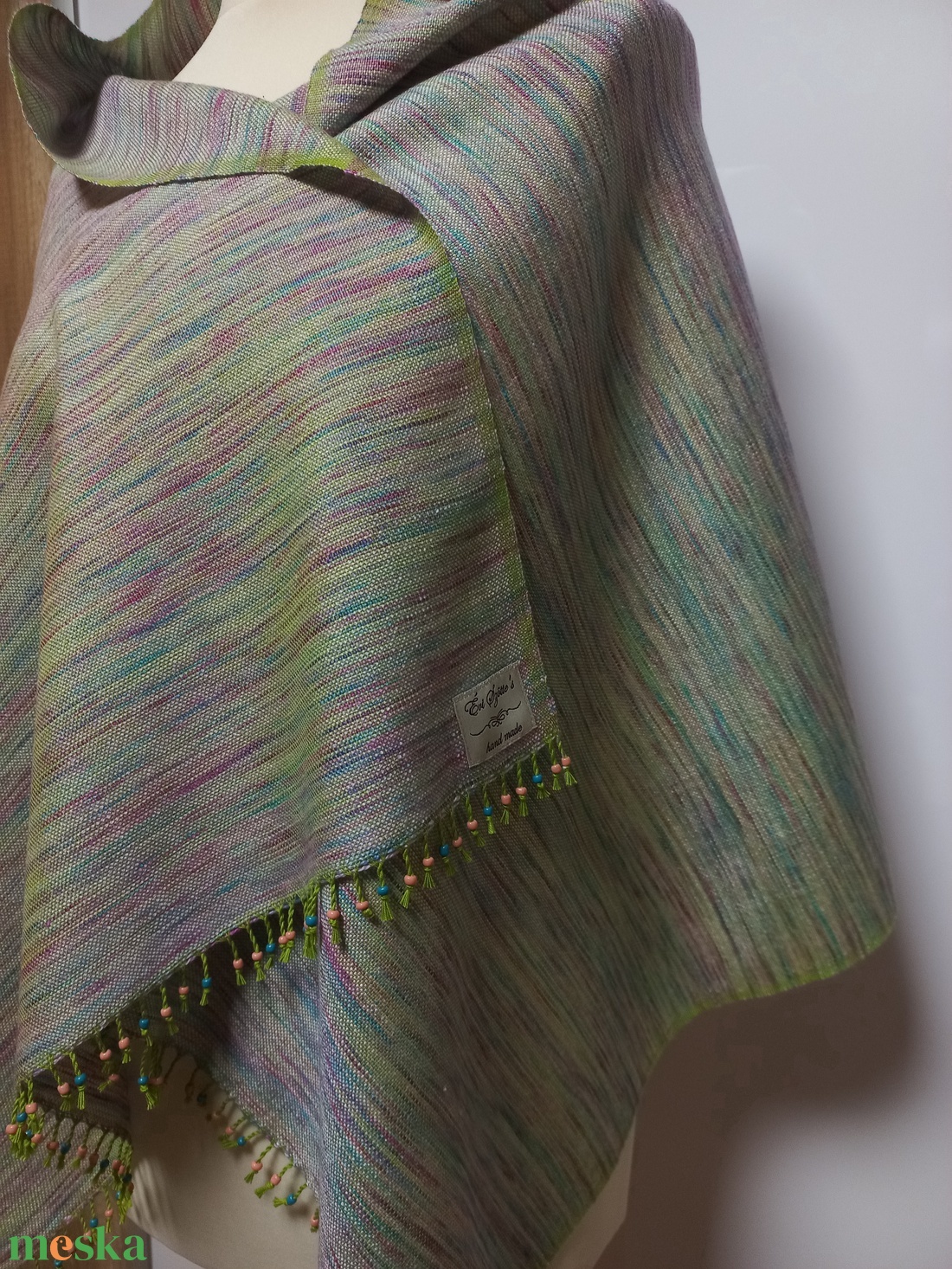 50 %merino 50%selyem kendő 54x150cm - ruha & divat - sál, sapka, kendő - sál - Meska.hu