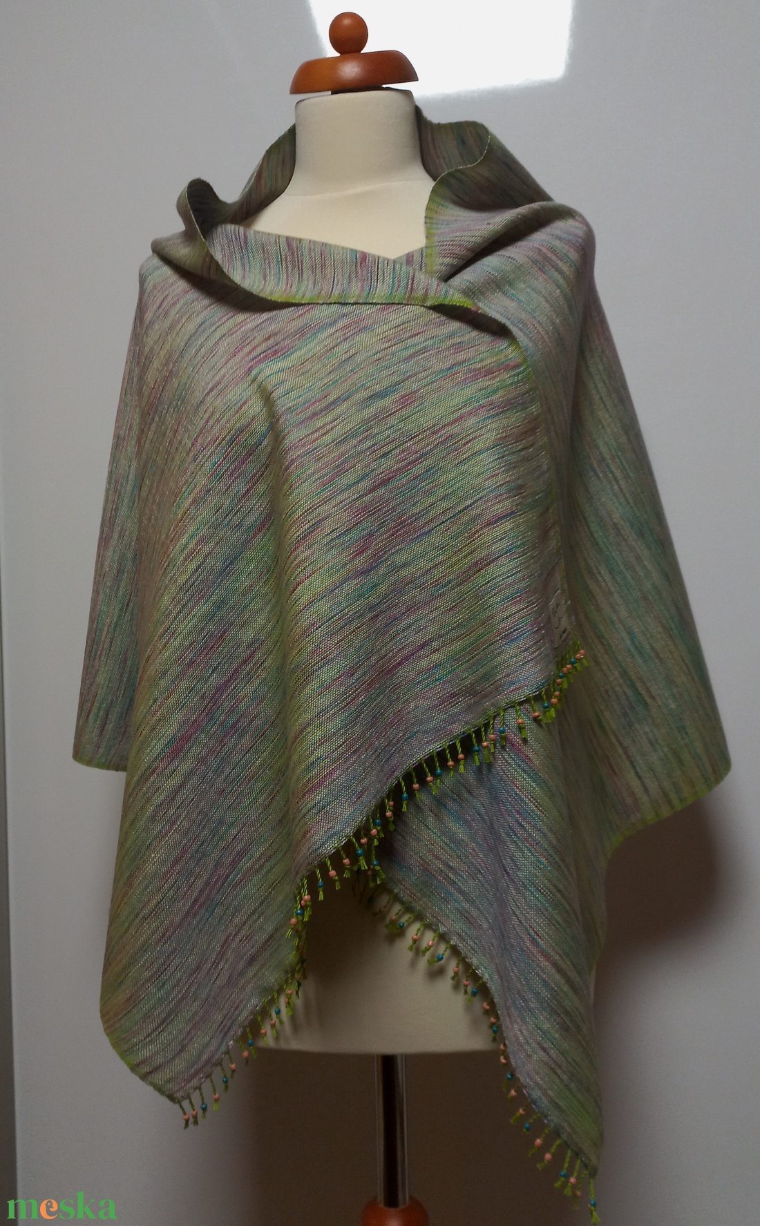 50 %merino 50%selyem kendő 54x150cm - ruha & divat - sál, sapka, kendő - sál - Meska.hu