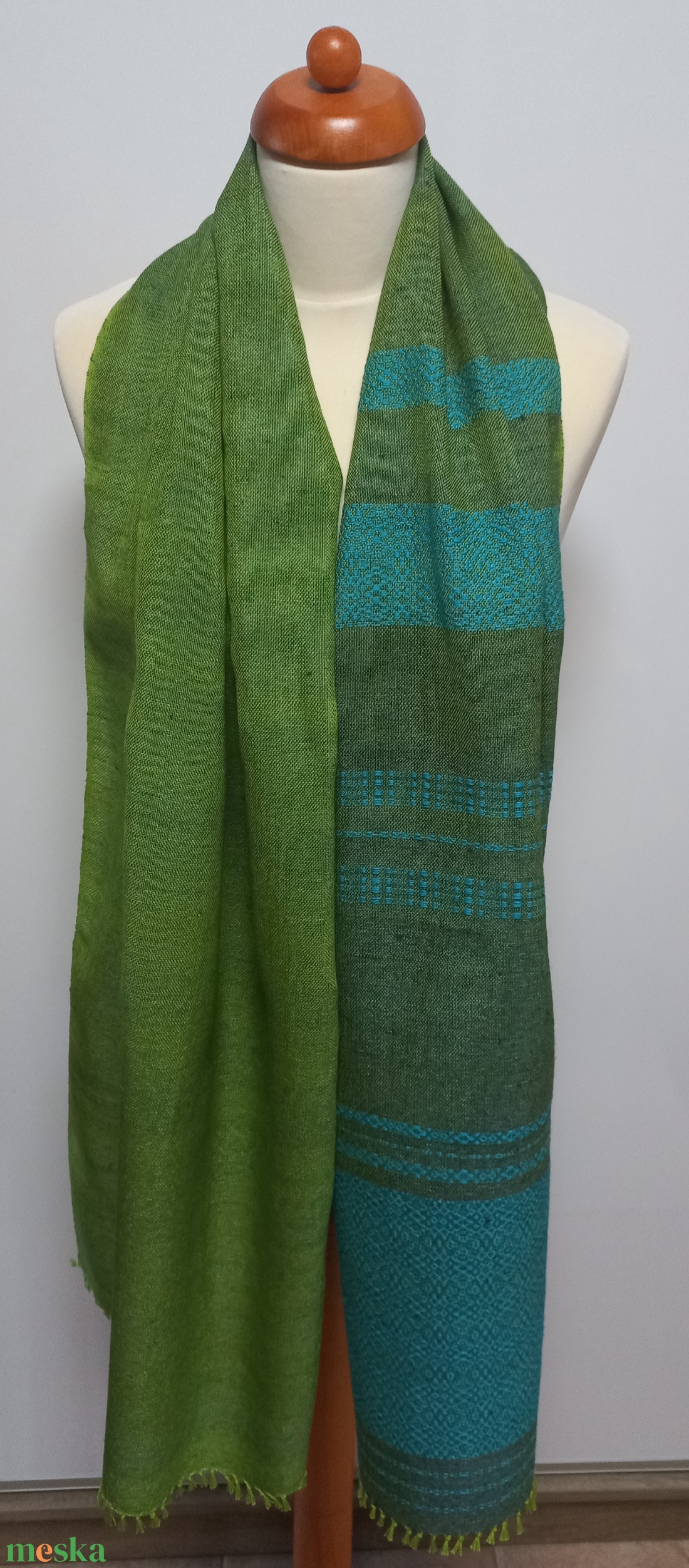 Baby alpaka, selyem, kashmír kendő 56x220m + ajándék mosószer - ruha & divat - sál, sapka, kendő - sál - Meska.hu