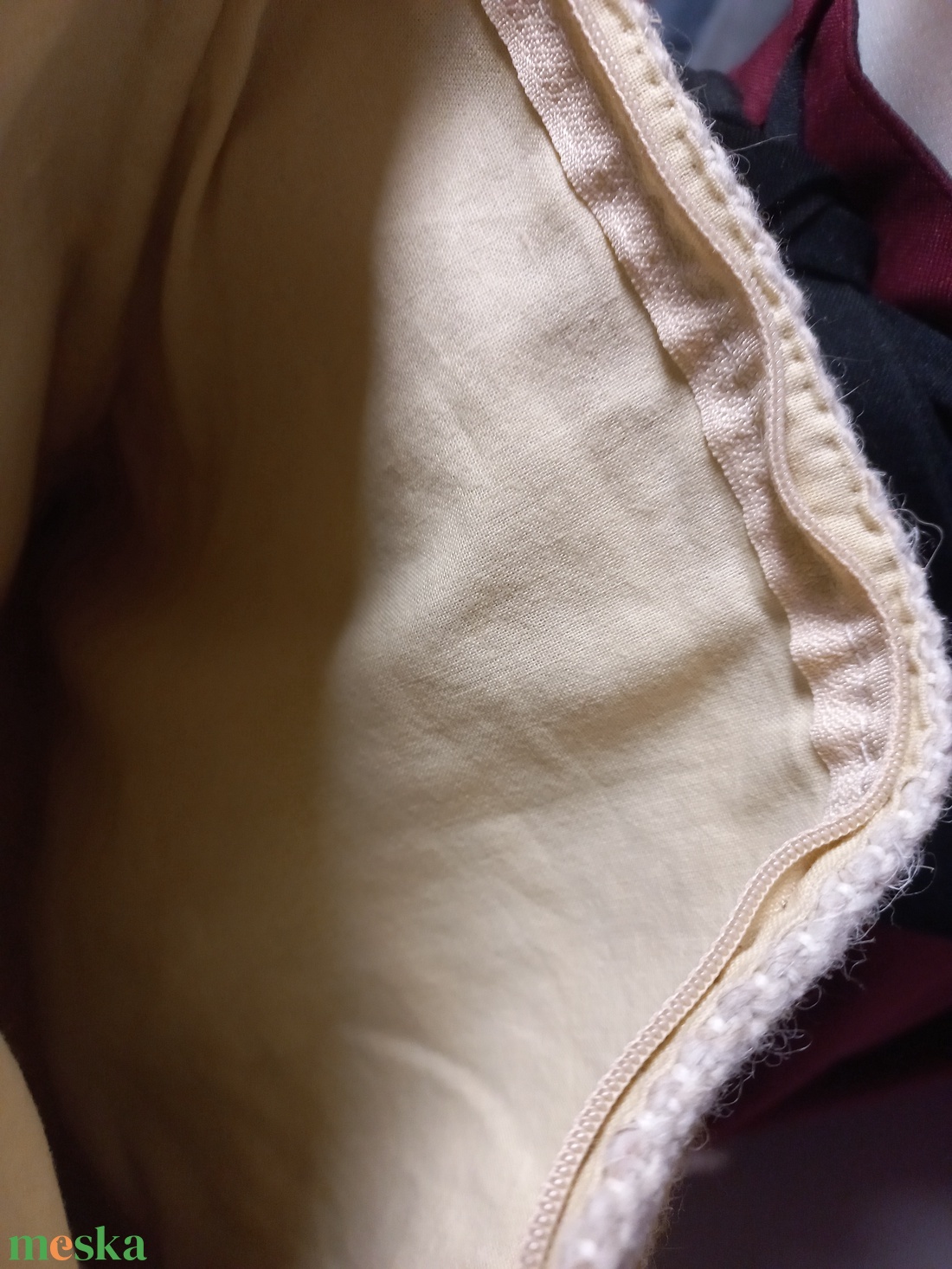 Gyapjú tarisznya 27x24 - táska & tok - kézitáska & válltáska - tarisznya - Meska.hu