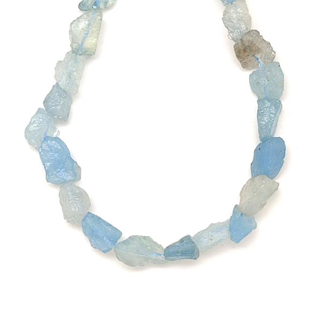 Akvamarin nyers darabok 10-12mm  ékszerkészítő alapanyag (füzér) - kellékek & szerszámok - ásvány alapanyag - ásványfüzér - Meska.hu