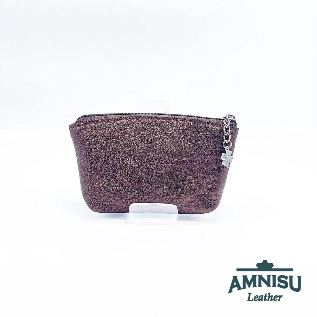 Sötétbarna - sötét arany kettő cipzáras kulcstartó B9001 - táska & tok - kulcstartó & táskadísz - kulcstartó - Meska.hu